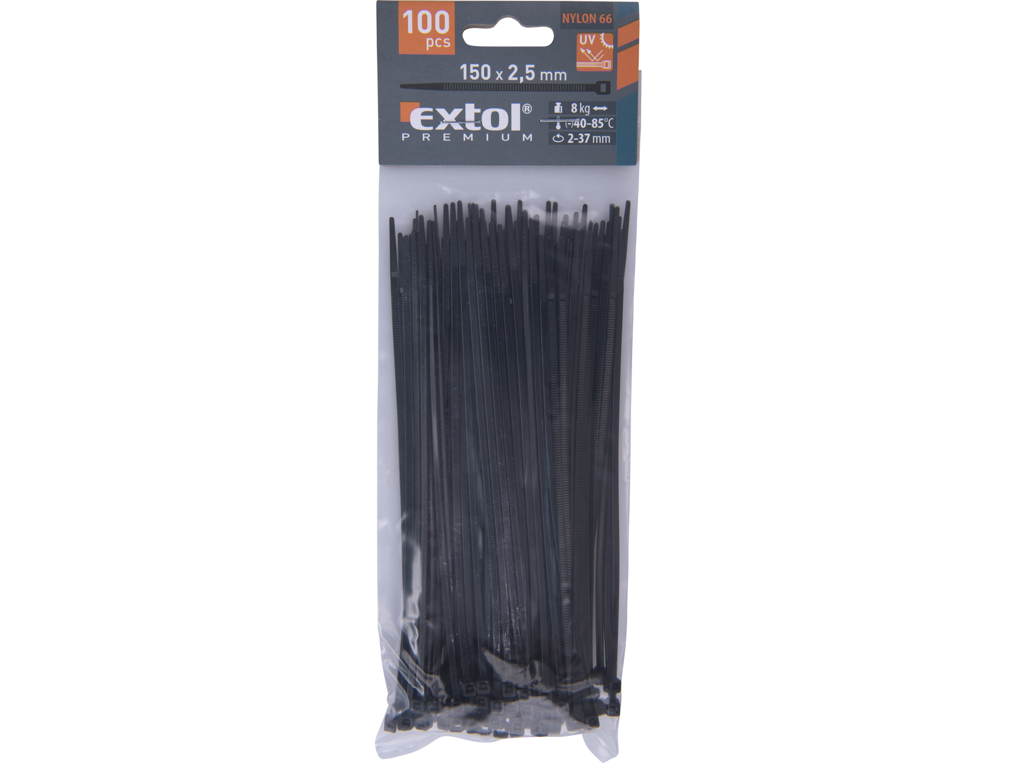 CINCHOS PLÁSTICOS NEGROS 100 PZS - Imagen 2