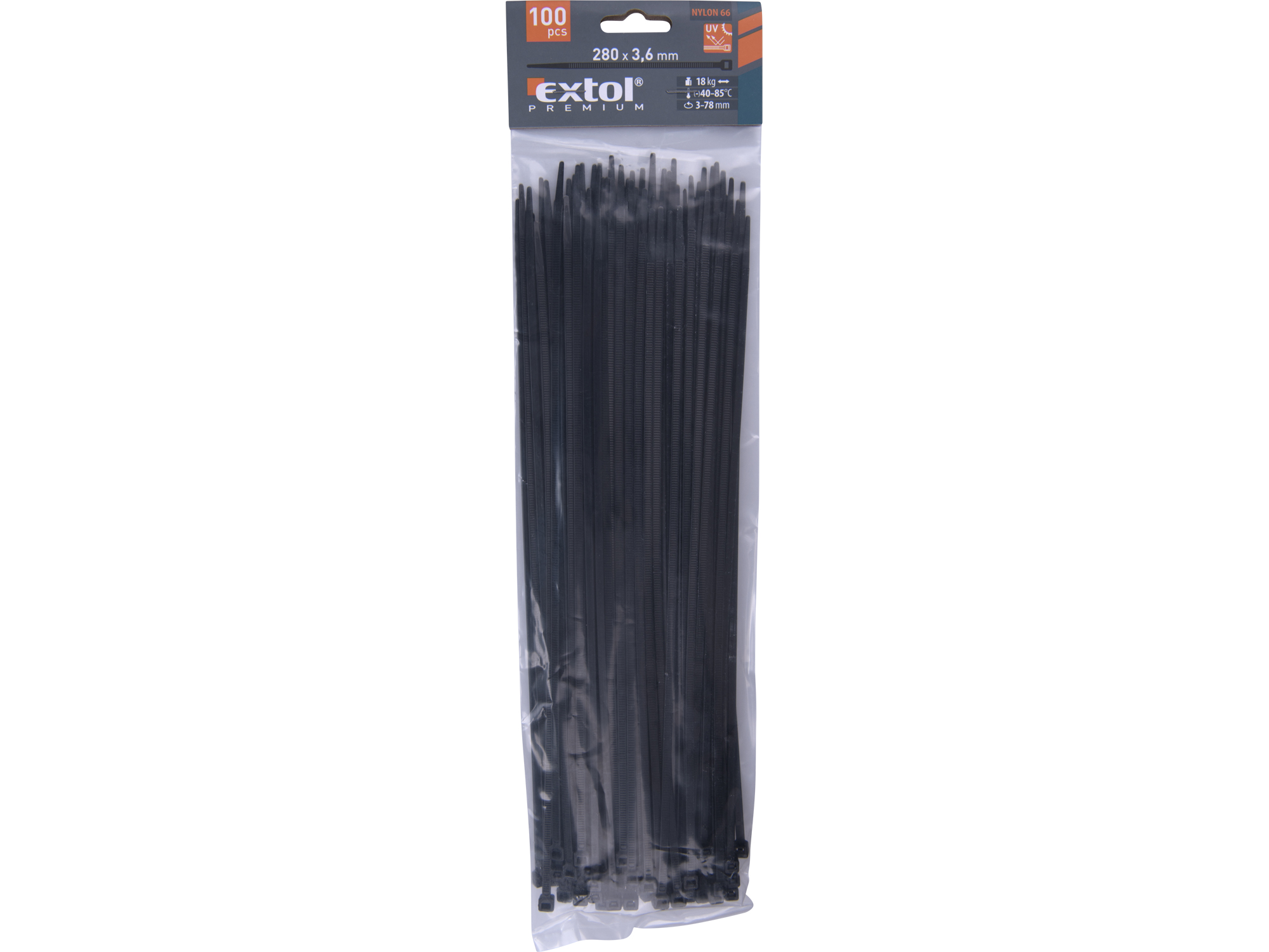 CINCHOS PLÁSTICOS NEGROS 100 PZS - Imagen 2