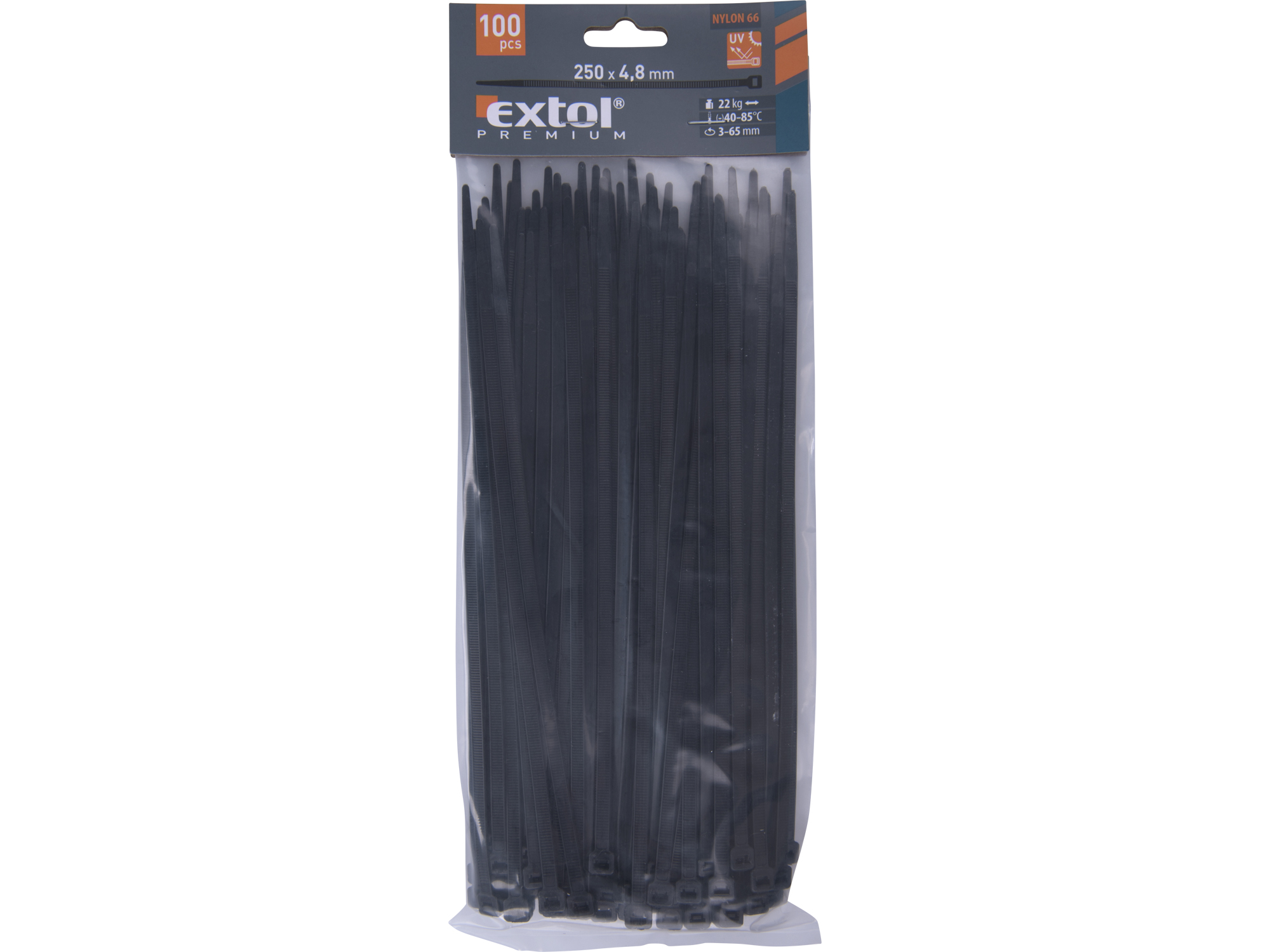 CINCHOS PLÁSTICOS NEGROS 100 PZS - Imagen 2