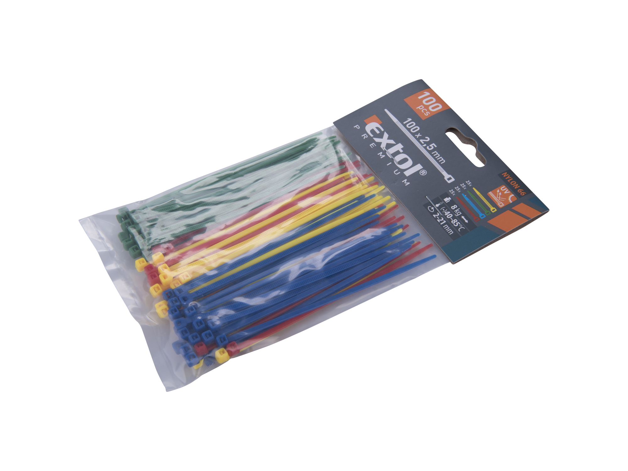 CINCHOS PLÁSTICOS DE COLORES 100 PZS