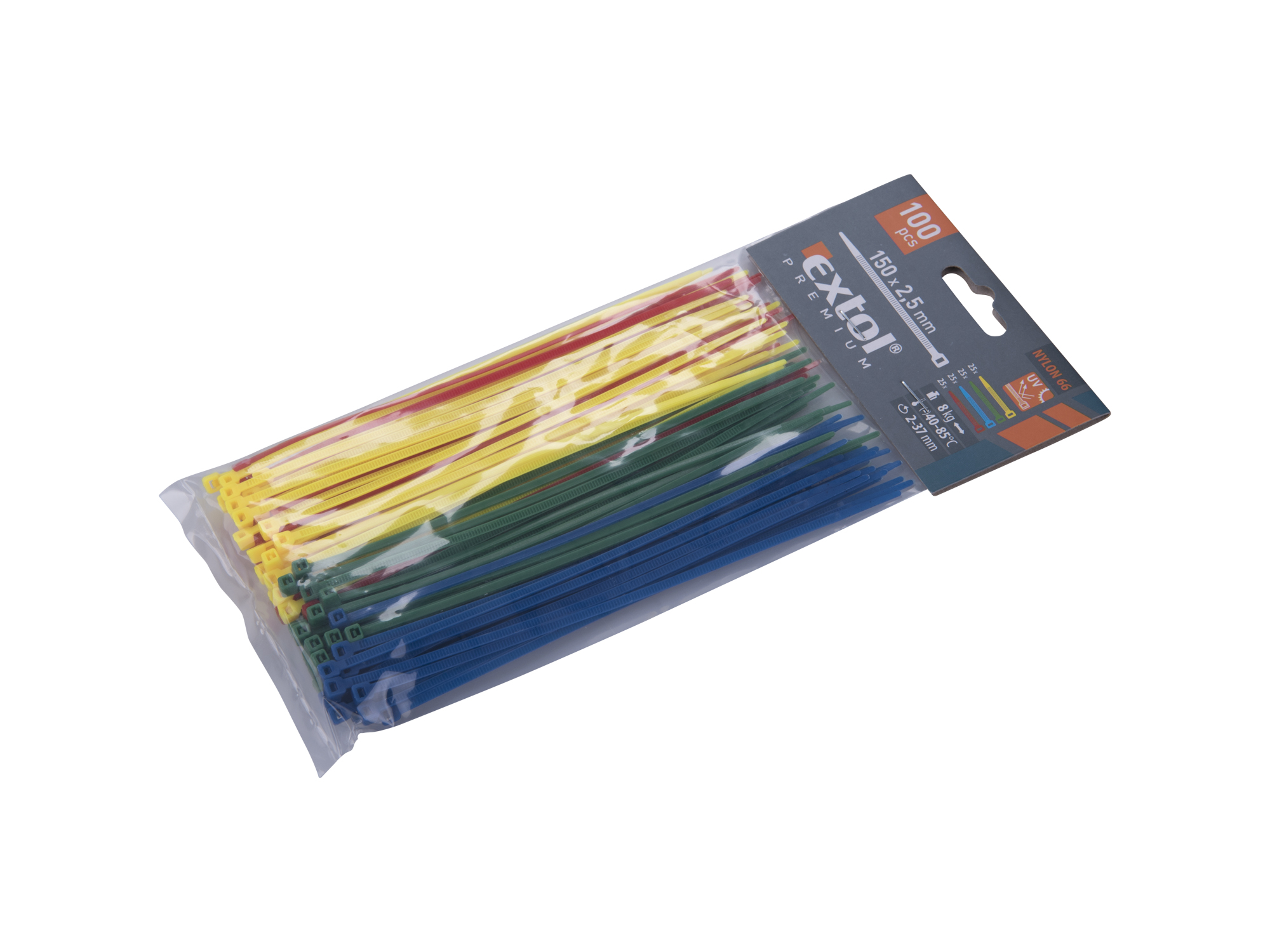 CINCHOS PLÁSTICOS DE COLORES 100 PZS