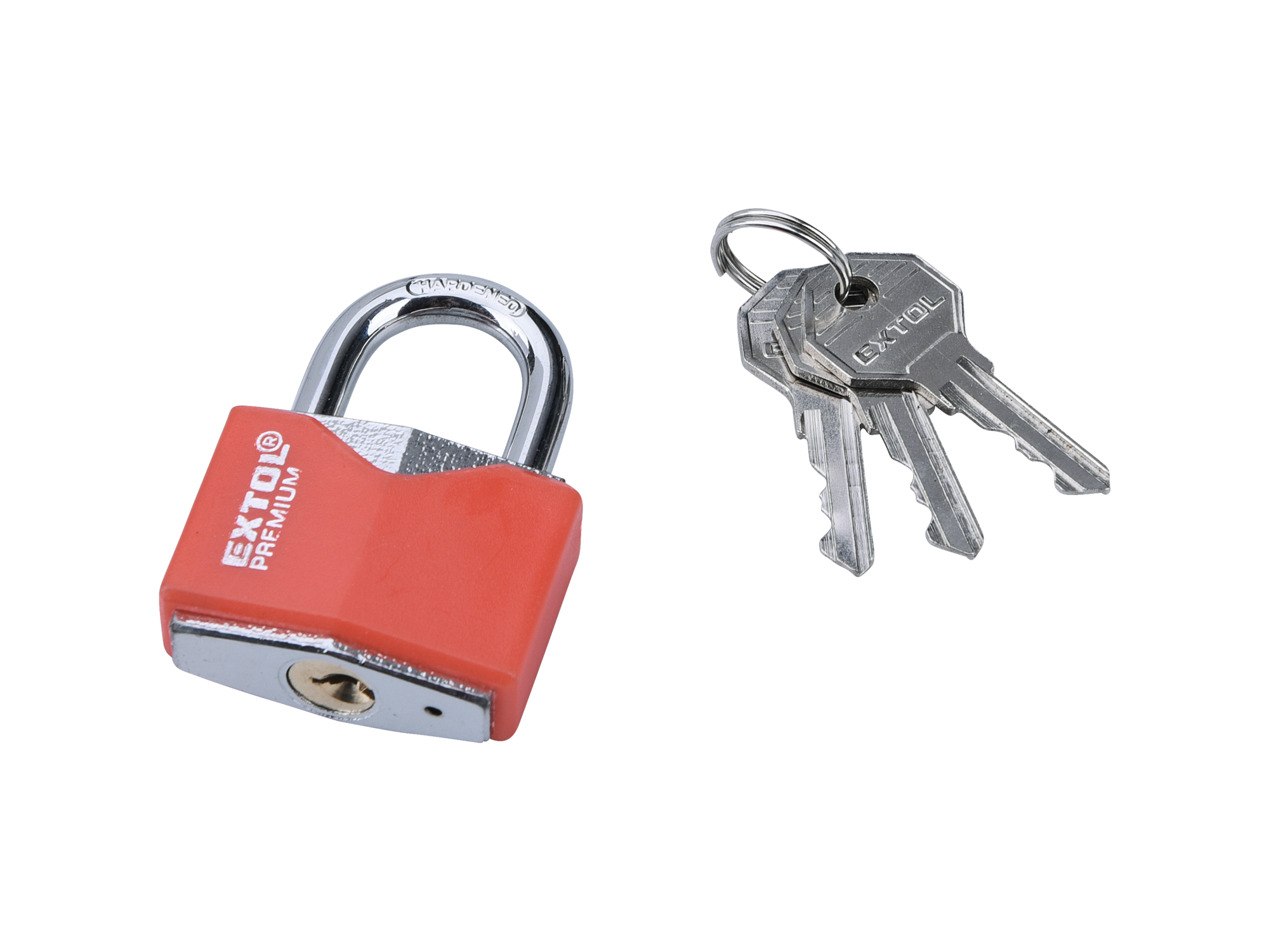 Candado Extol Premium, Estilo Rombo, 40Mm, 3 Llaves