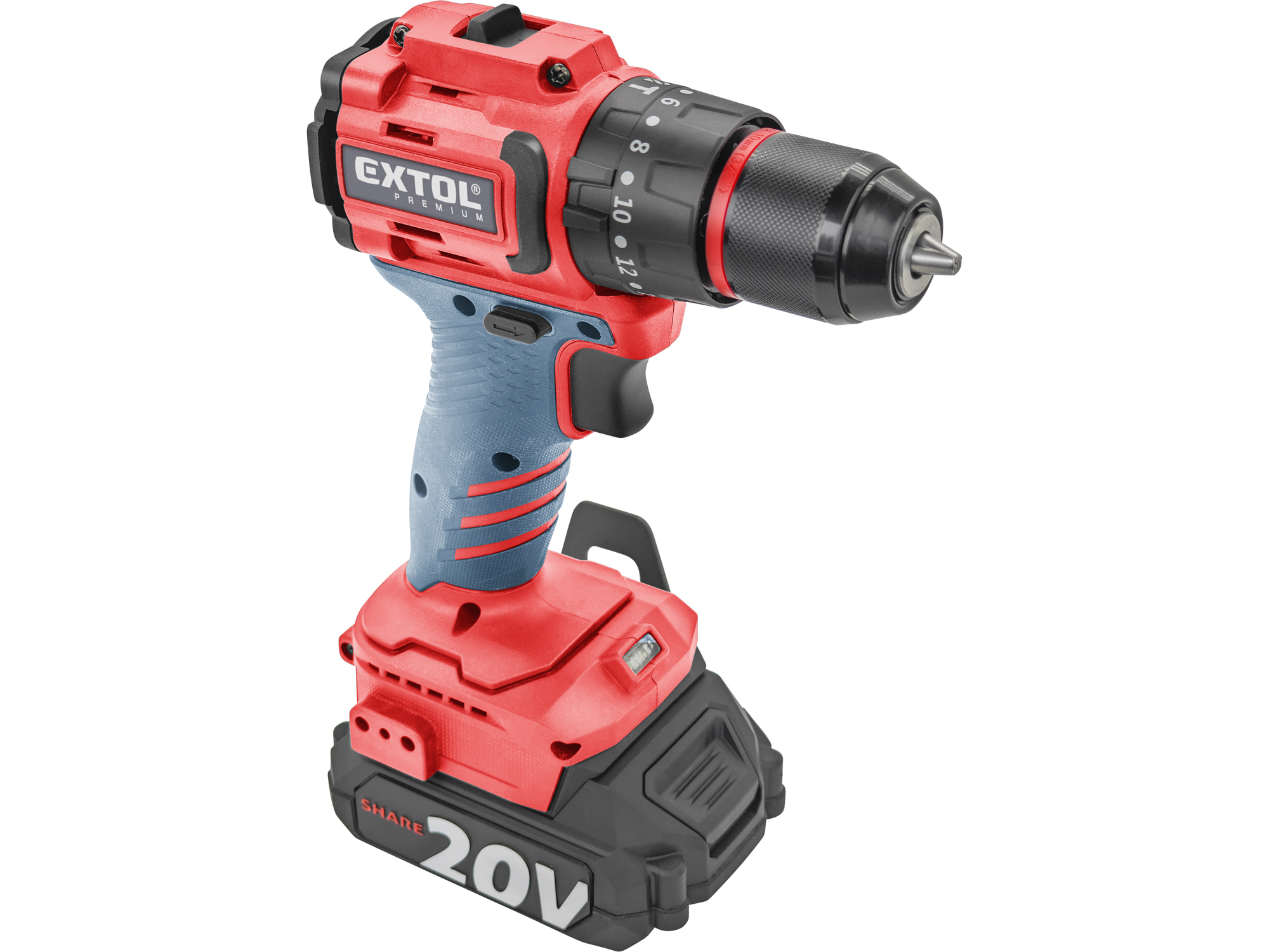 BARRENO DE IMPACTO 20V EP  2 VELOCDADES 50NM SIN CARBONES  1 CARGADOR 1 BATERIA - Imagen 7