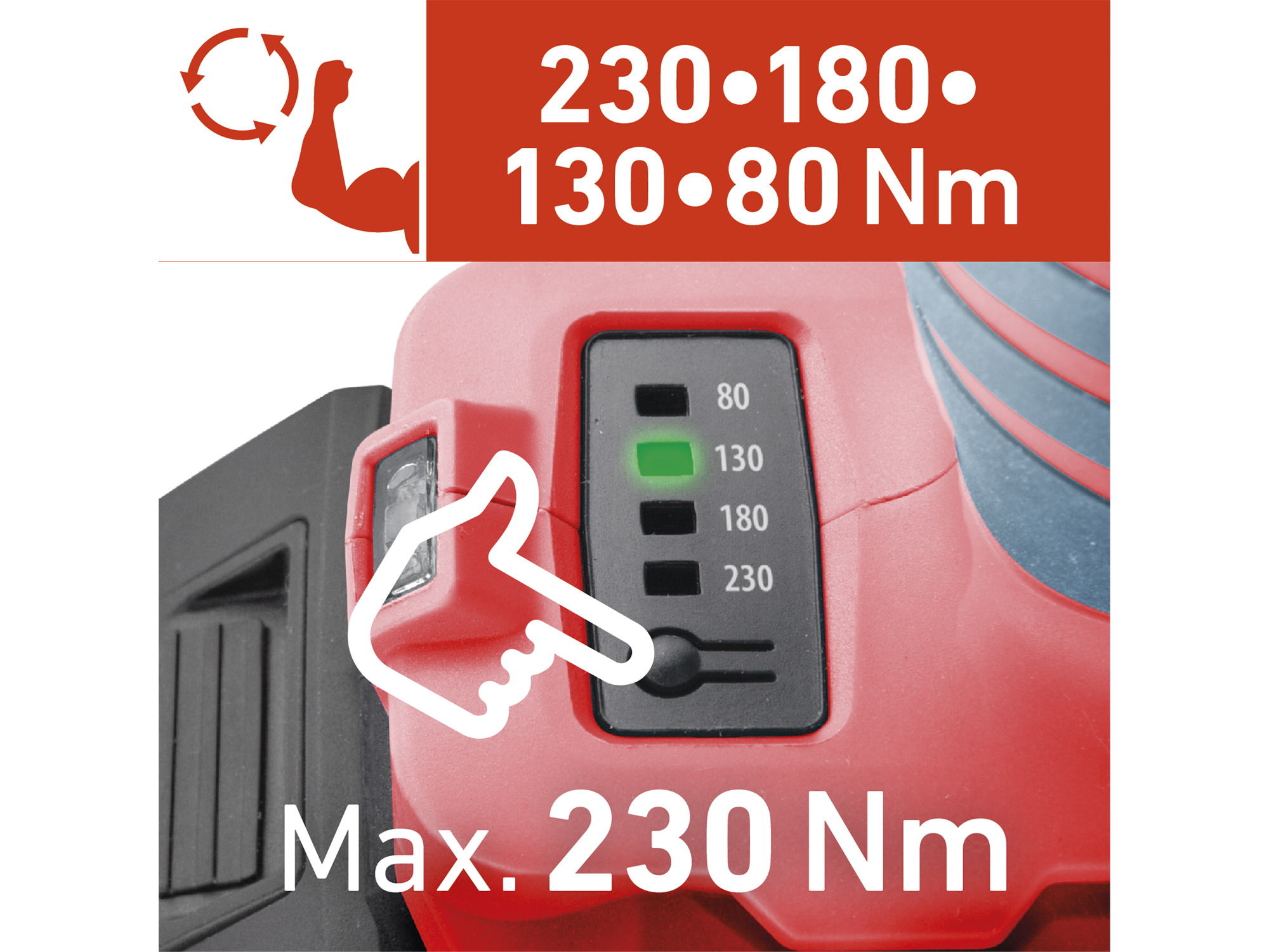 Pistola De Impacto 20V  Extol 1/4" Hex  230Nm Vmax: 3600Rpm Con Bat/Carg - Imagen 2