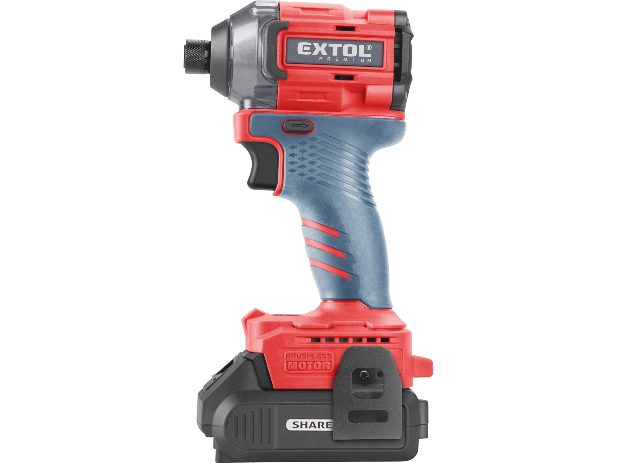 Pistola De Impacto 20V  Extol 1/4" Hex  230Nm Vmax: 3600Rpm Con Bat/Carg - Imagen 7