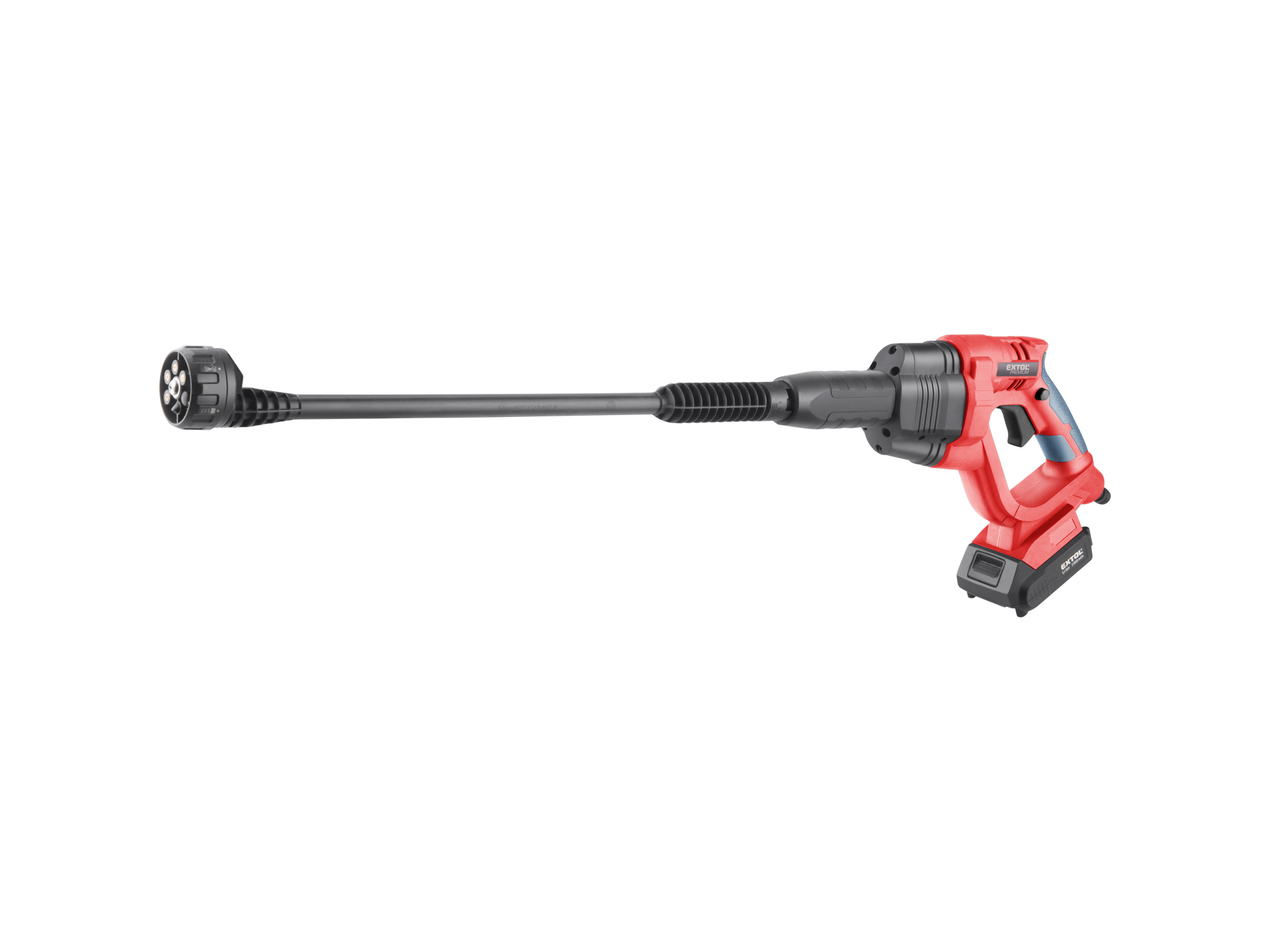 Hidrolavadora Presion 20V Ep Con Carbones, 6 Boquillas, 6Mts Manguera, 1 Cargadora 1 Bateria