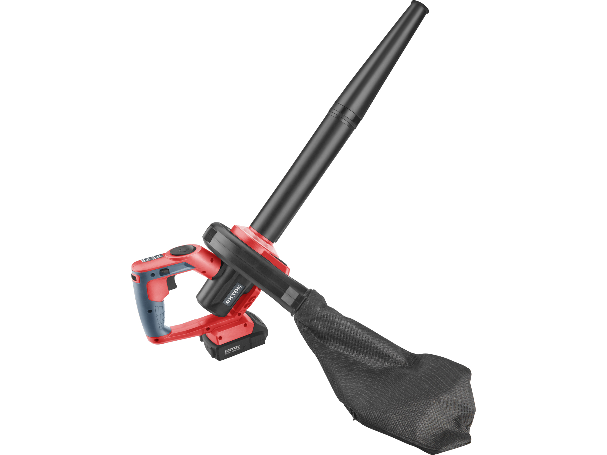 Soplador Y Aspirador 20V Extol Premium Con 1 Bateria Y 1 Cargador - Imagen 2