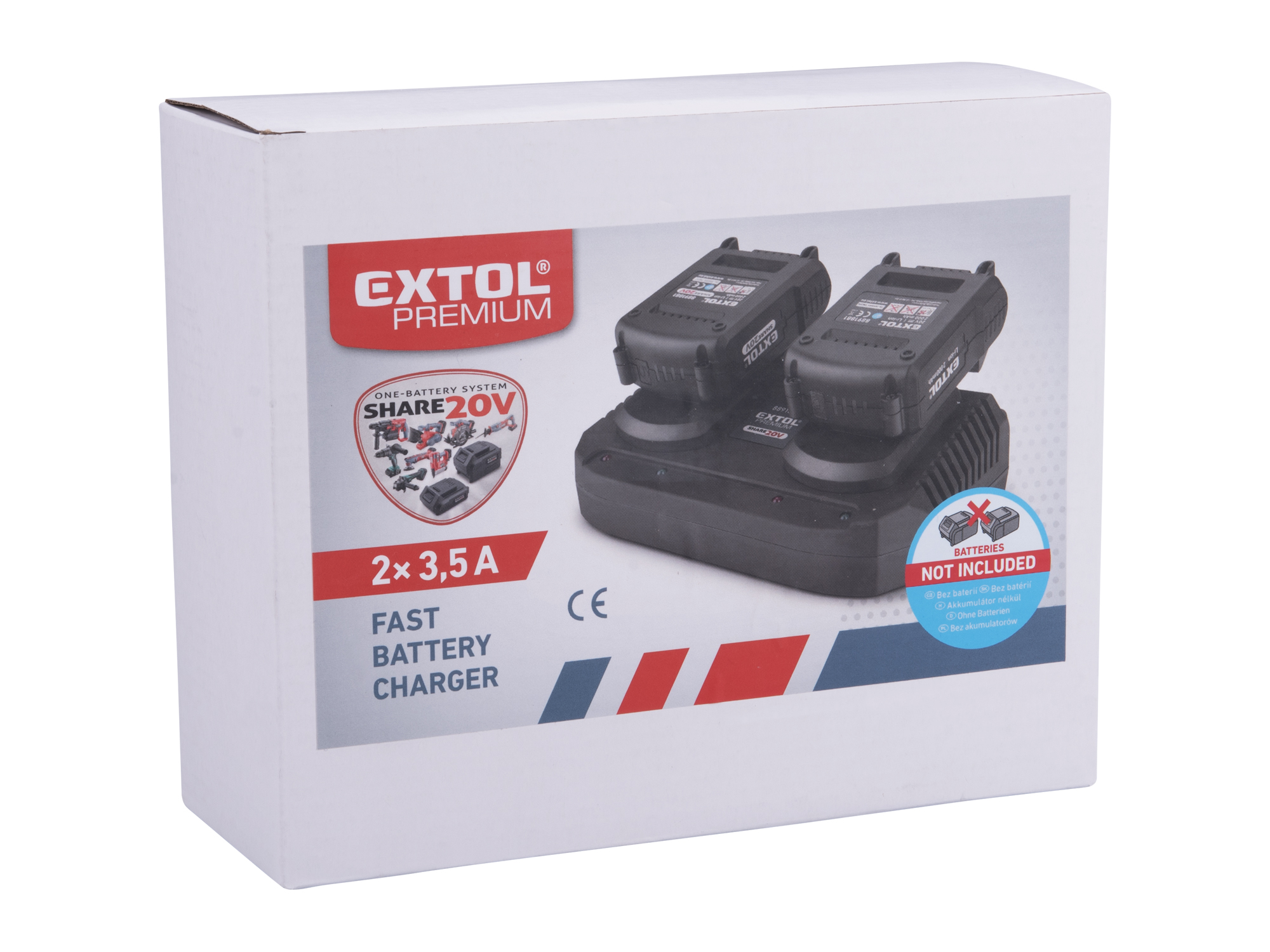 Cargador De Baterias Ep 20V 2X3.5A Para Baterias De 2000-8000Mah - Imagen 2