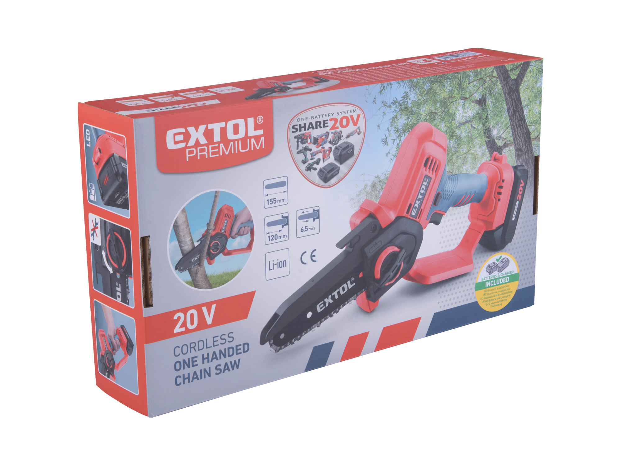 MOTOSIERRA DE MANO 100MM / 5 PLGDS 20V EP 1 CARGADOR 1 BATERIA - Imagen 9