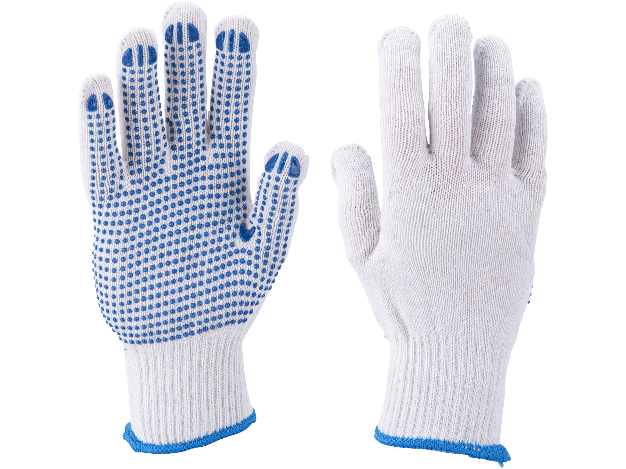 GUANTES DE ALGODÓN CON PUNTOS ADHESIVOS DE PVC