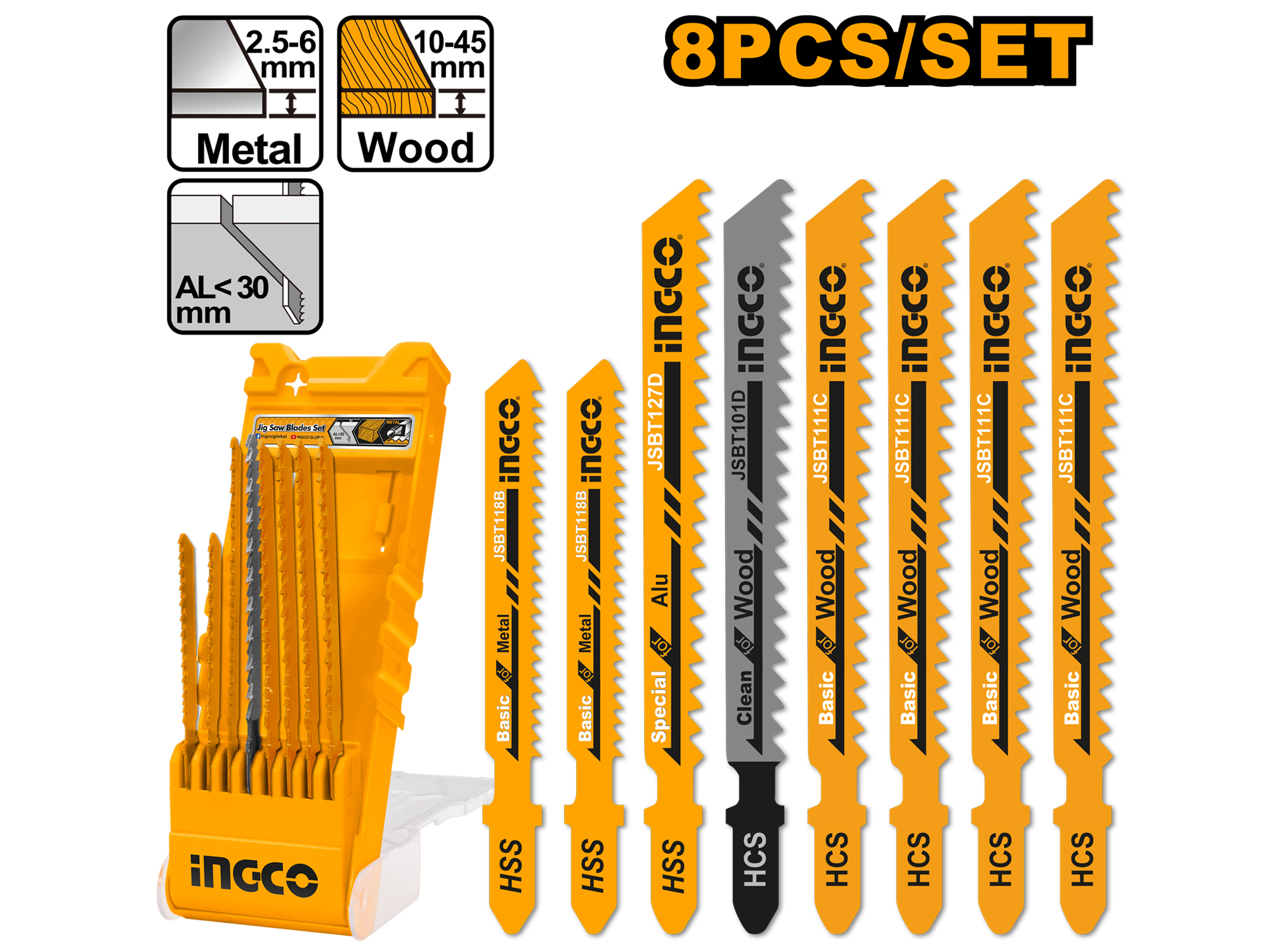 SET DE 8 SIERRAS PARA SIERRA CALADORA