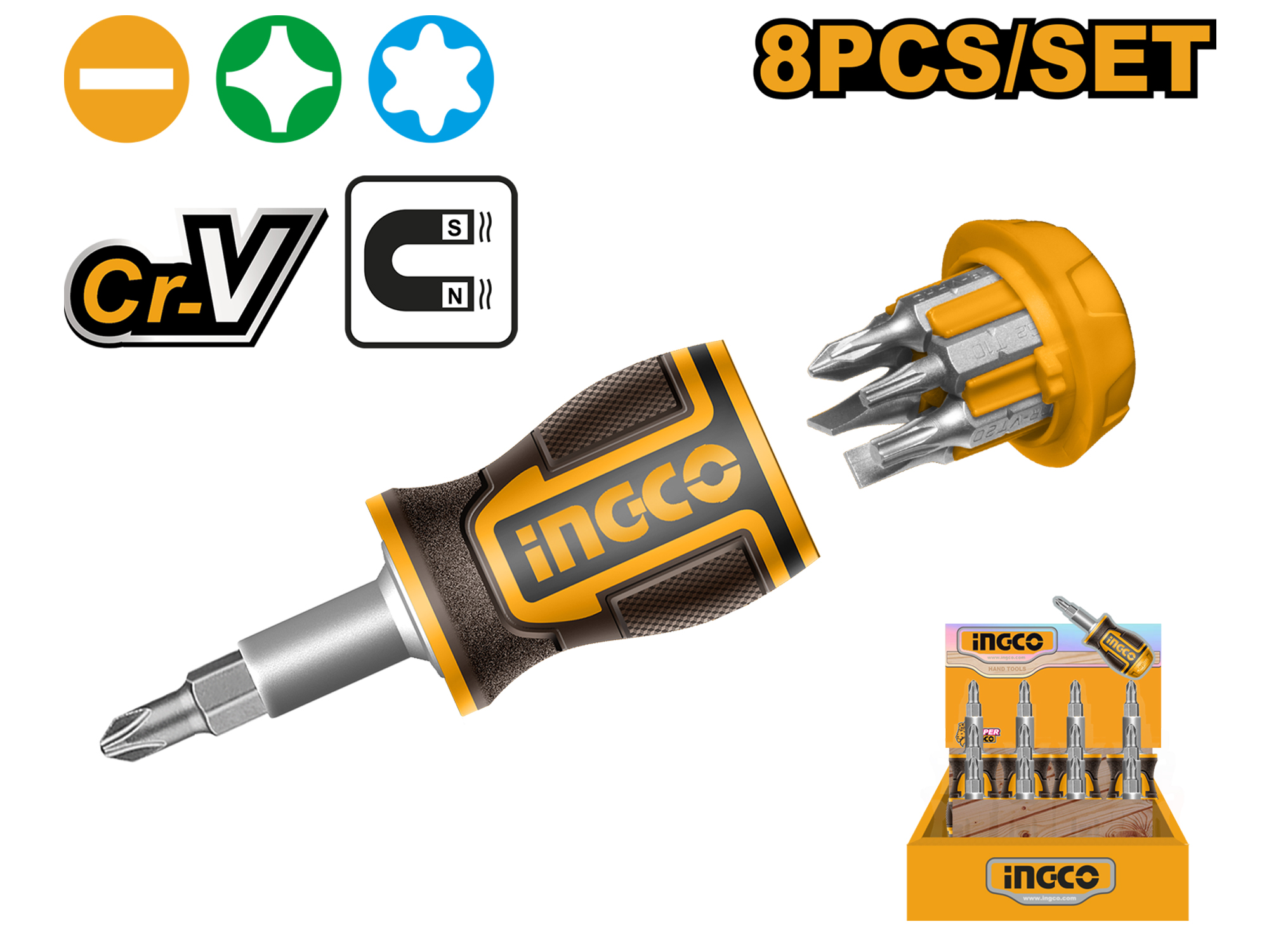 DESARMADOR TIPO RATCH  8 PZS