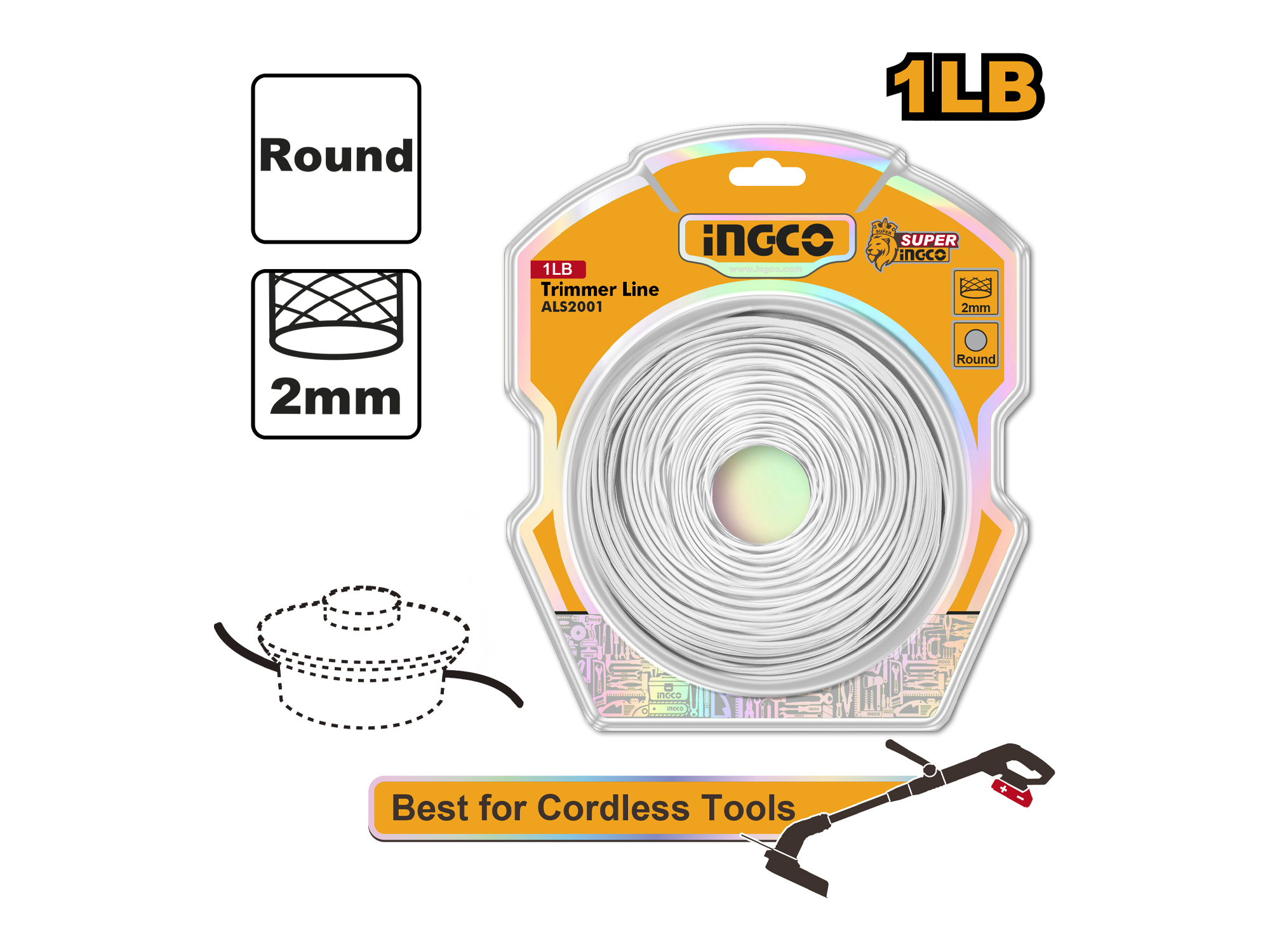 Linea Para Chapeadora 2.0Mm- 1Lb Ingco