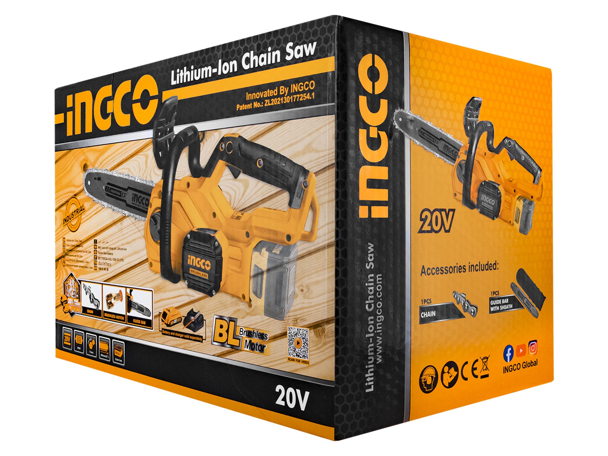 MOTOSIERRA INALÁMBRICA  20V, 12”,  SIN BATERíA NI CARGADOR - Imagen 5