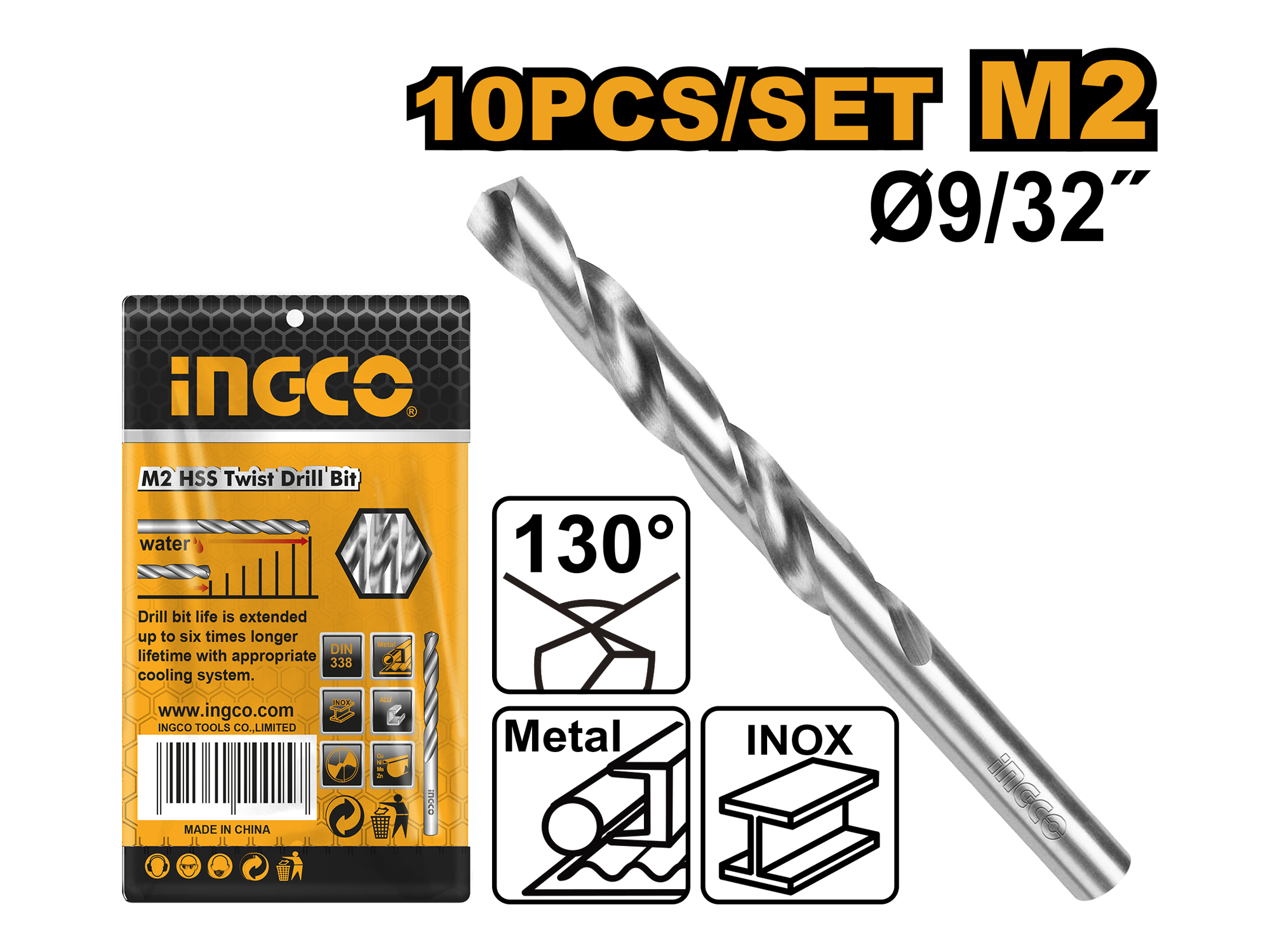 BROCA PARA METAL, BOLSA DE 10 PZS