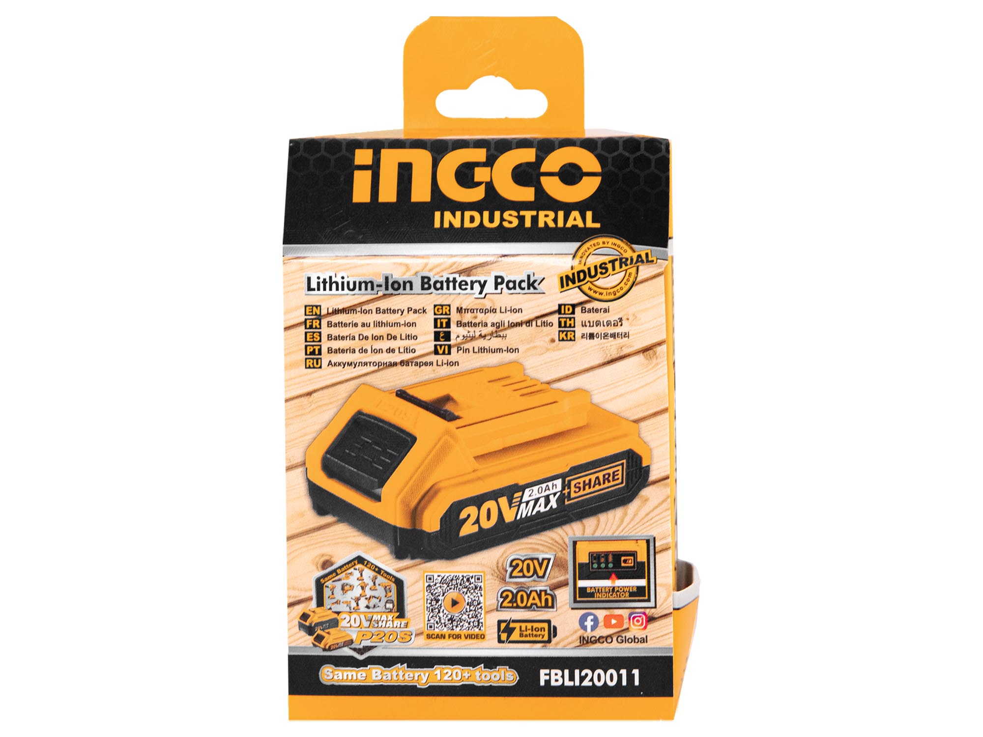 BATERIA DE LITIO DE 20V, 2.0Ah - Imagen 3