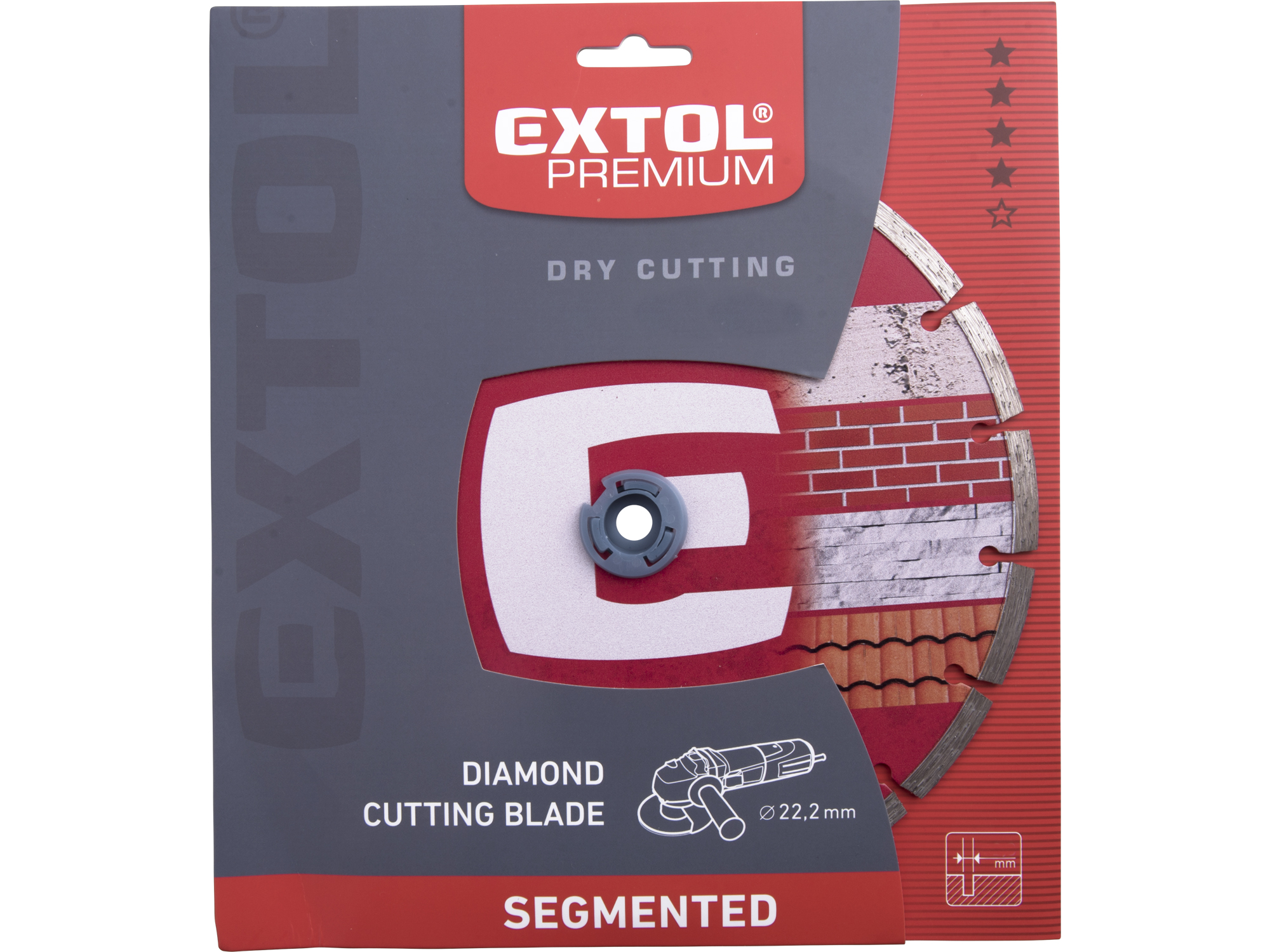 Disco Diamante Segmentado 7" Seco Extol Premium - Imagen 1