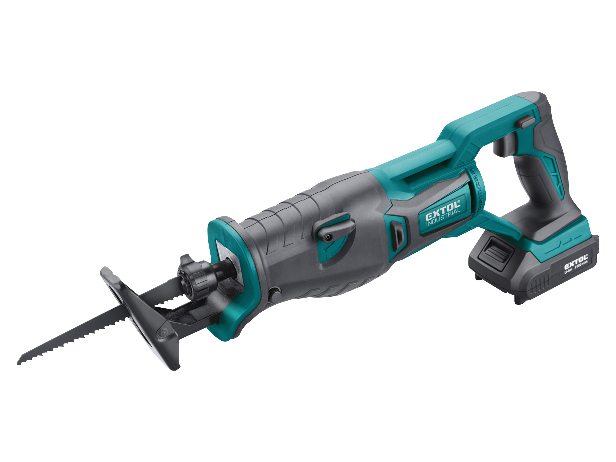 SIERRA SABLE EXTOL I 20V, SIN CARBONES 1 CARGADOR Y 1 BATERIA