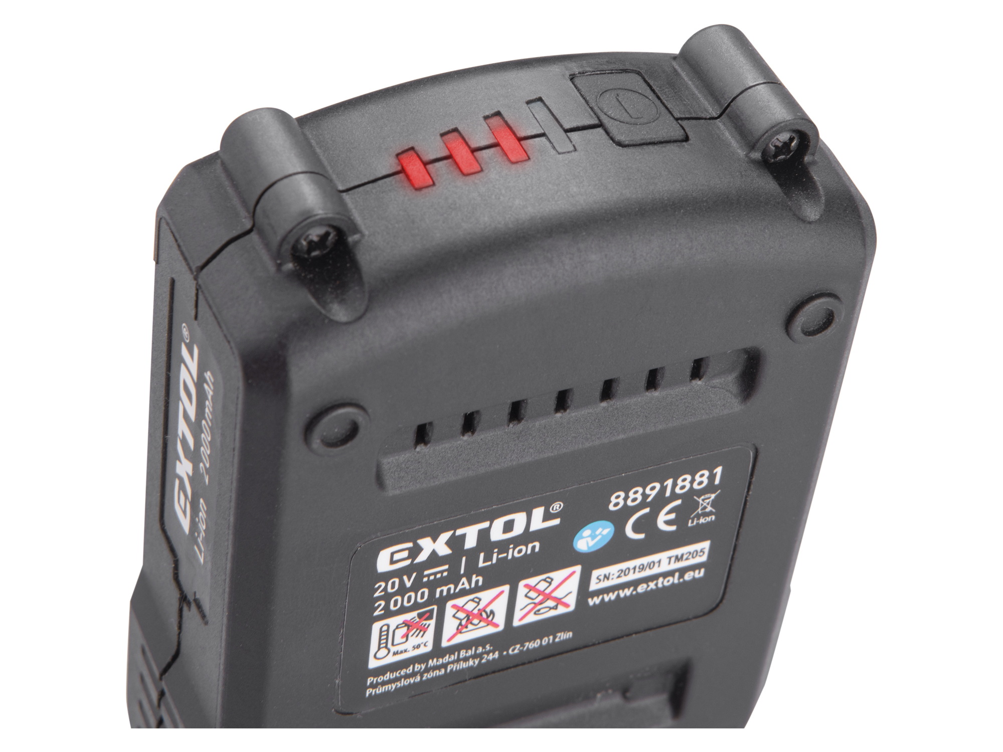 ROTOMARTILLO EP INALAMBRICO, SDS PLUS,  20V  1.2J C-CARBONES 5000GPM - Imagen 3