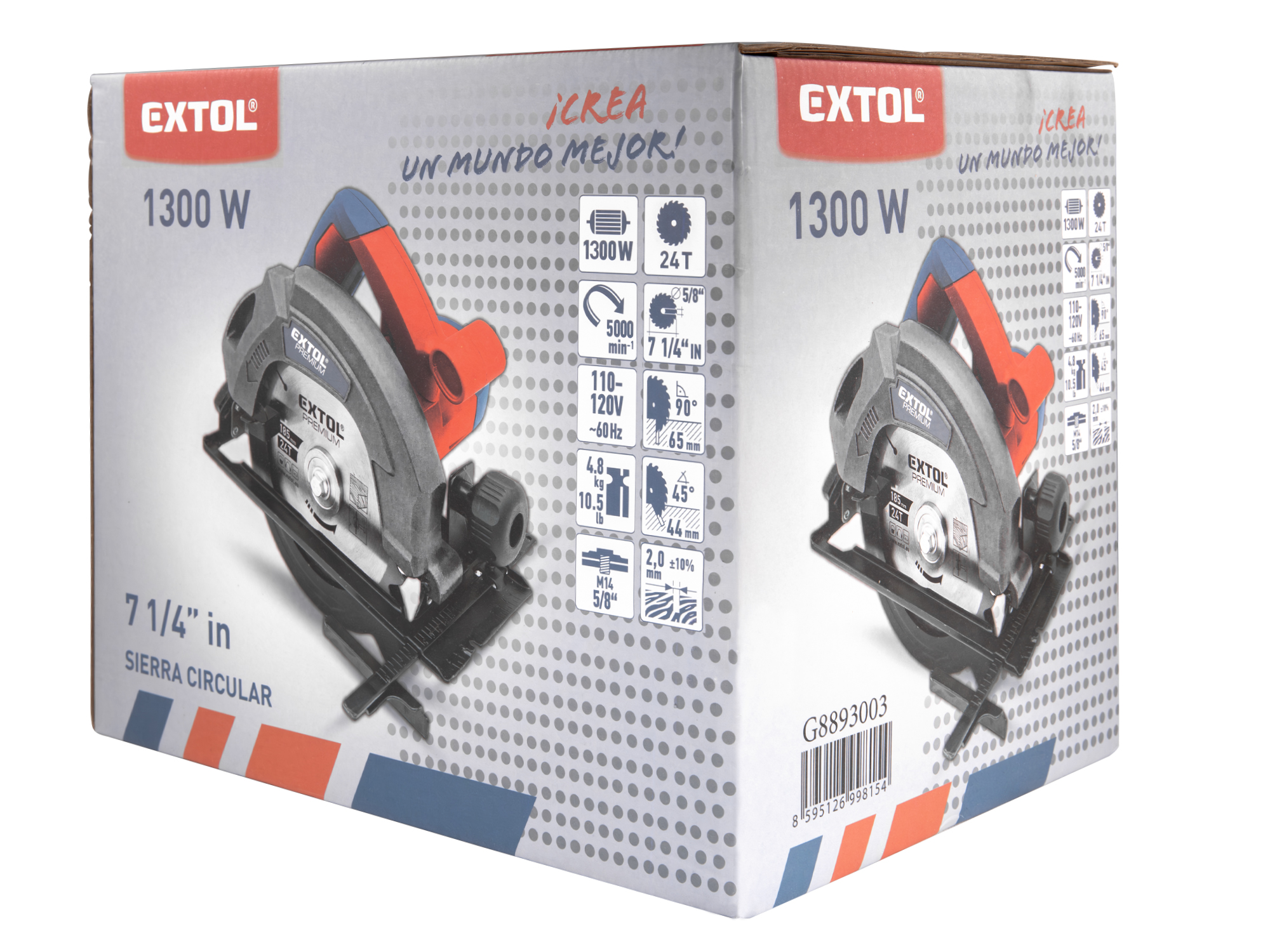 Sierra Circular 1300W  7 1/4¨Extol Premium - Imagen 4