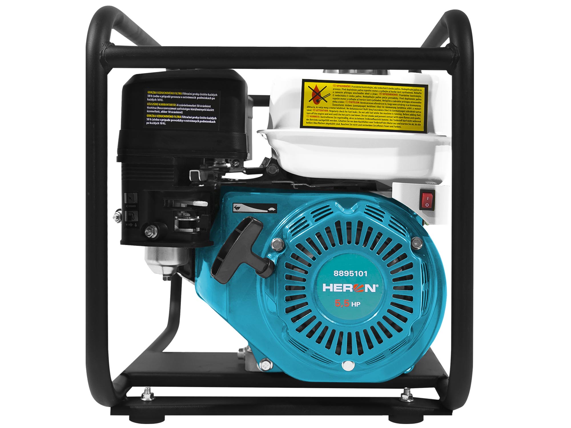 MOTOBOMBA DE 5.5HP, 600l/min, 2" x 2" - Imagen 1