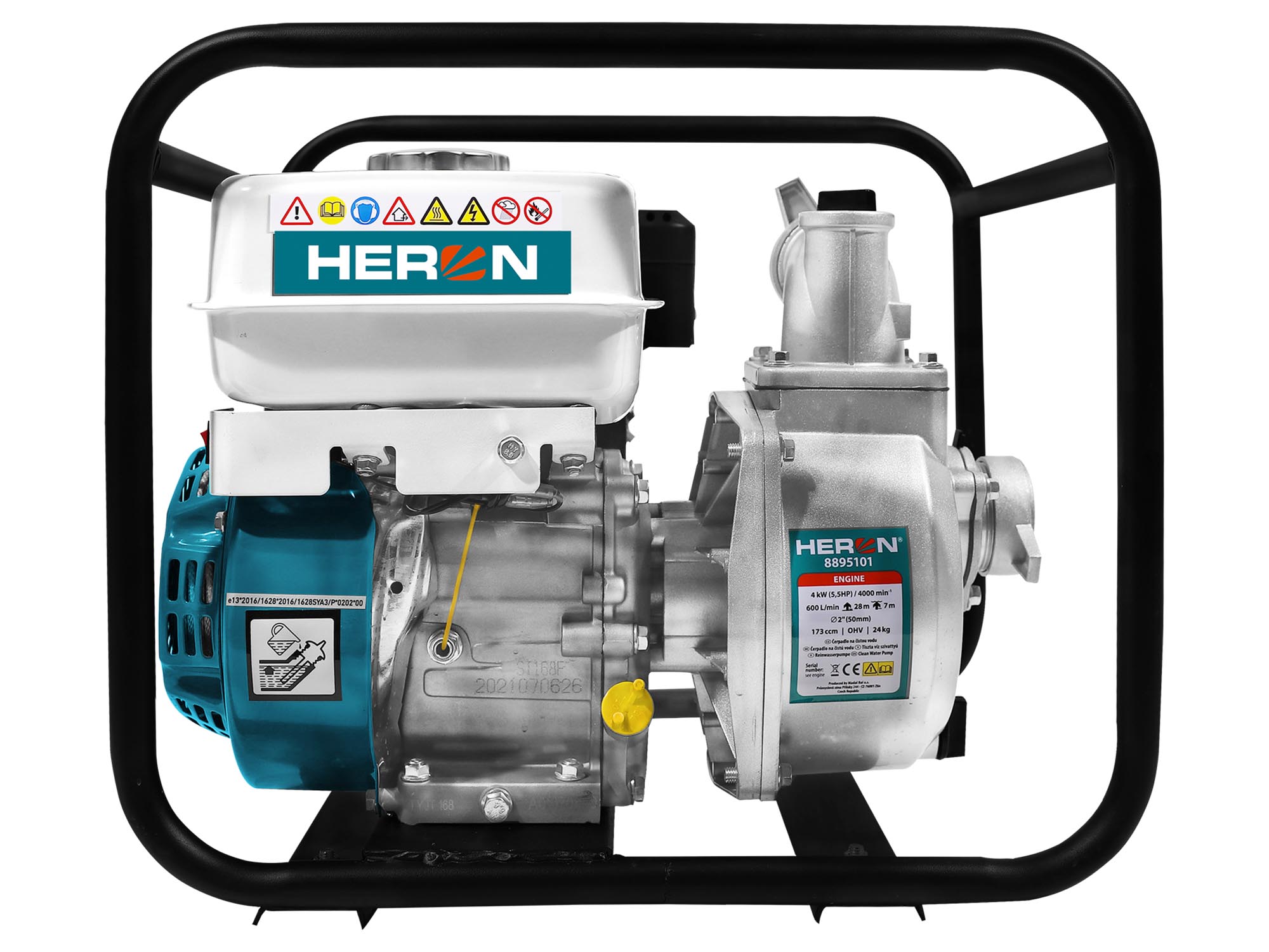MOTOBOMBA DE 6.5HP, 1100l/min, 3" x 3"