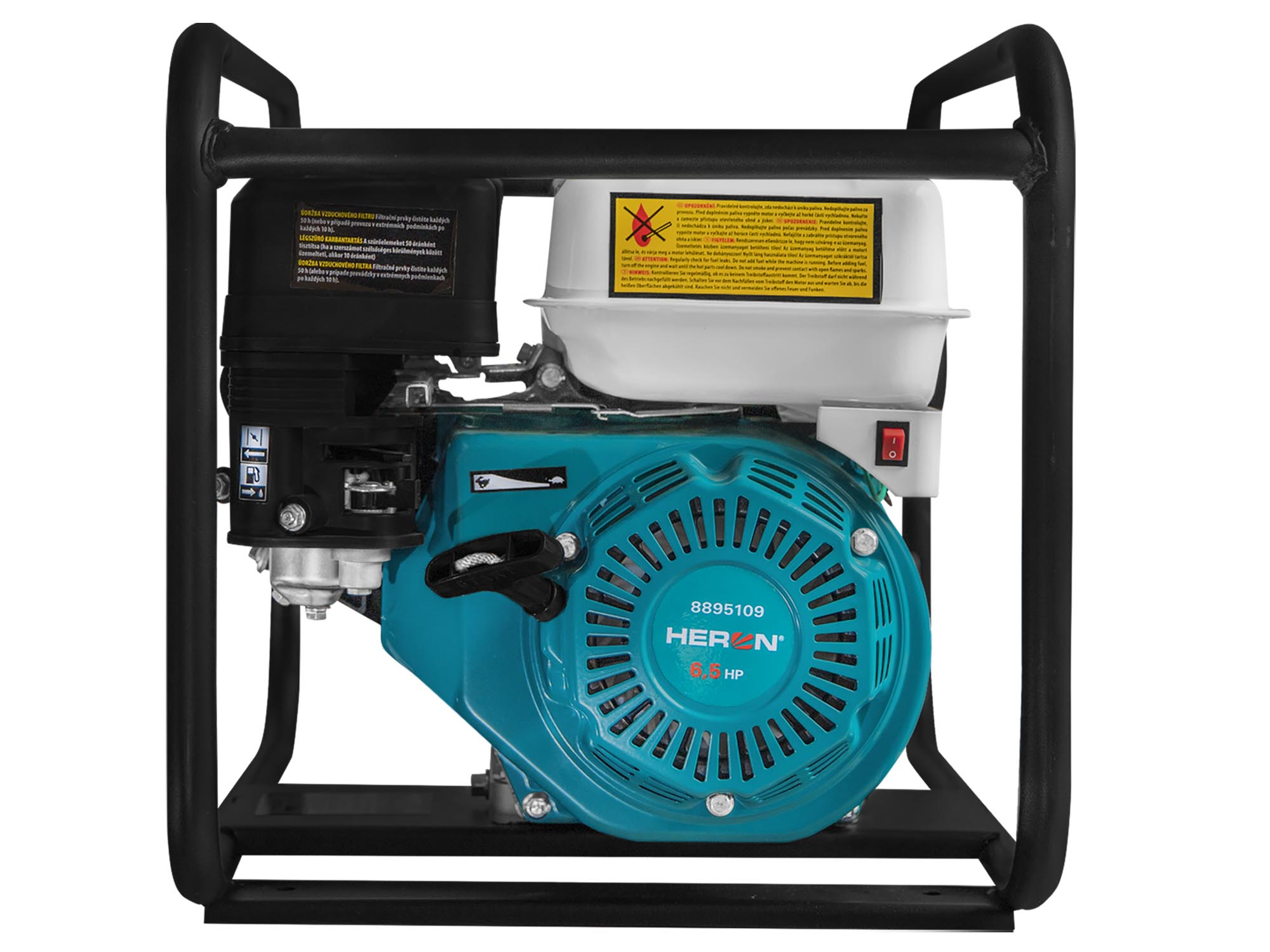 MOTOBOMBA TIPO CARACTOL DE 6.5HP, 500l/min, 2" x 2" - Imagen 1