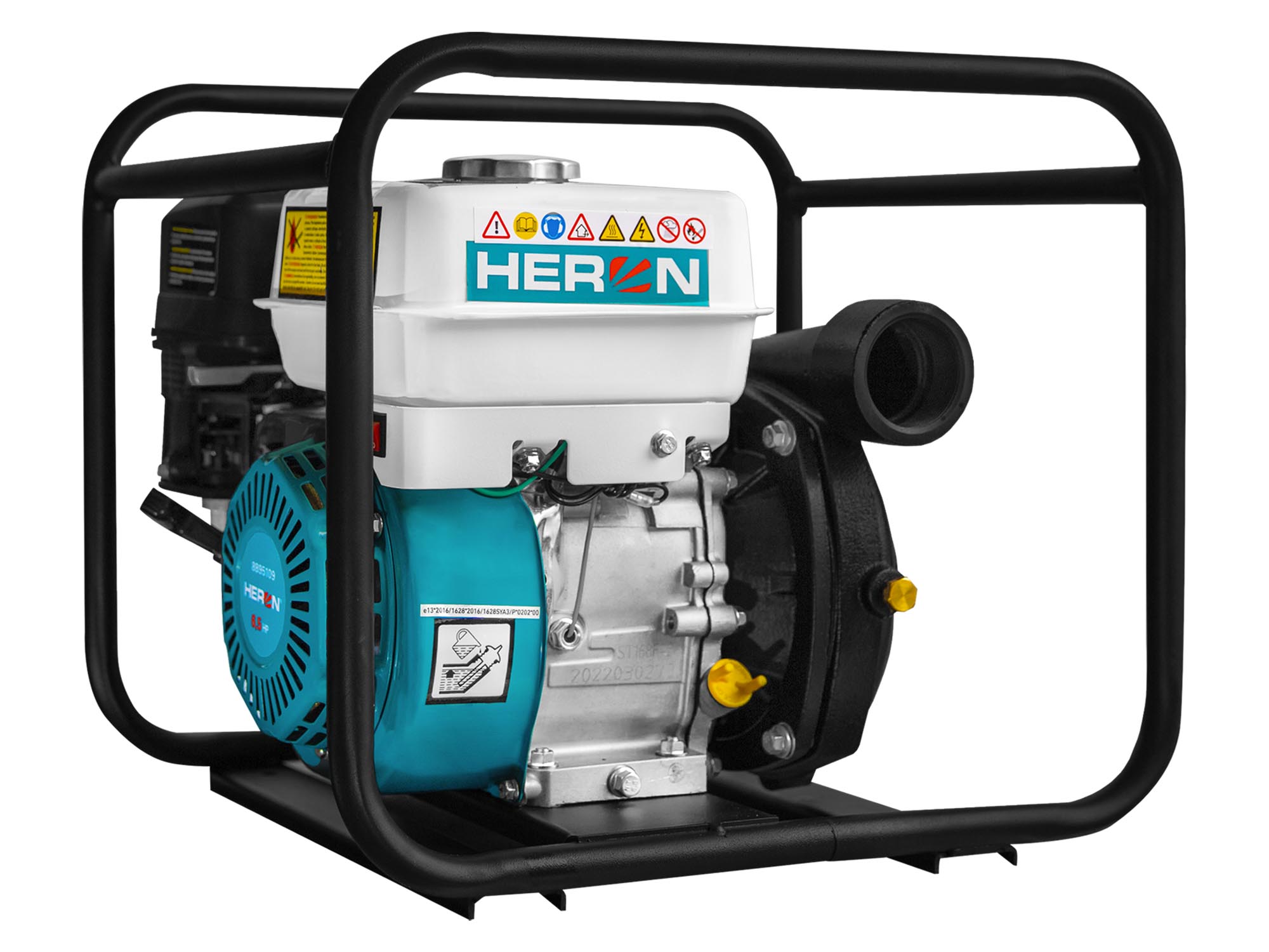 MOTOBOMBA TIPO CARACTOL DE 6.5HP, 500l/min, 2" x 2" - Imagen 2
