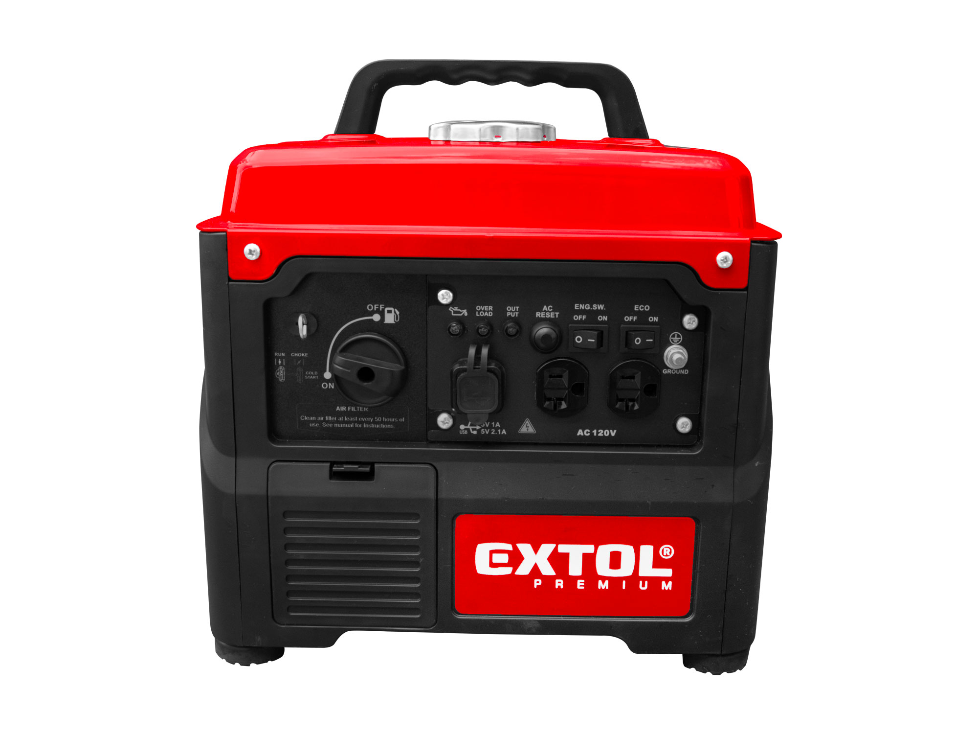 Generador Inversor Extol 4T 1100Watts 62Db  12.5Kg