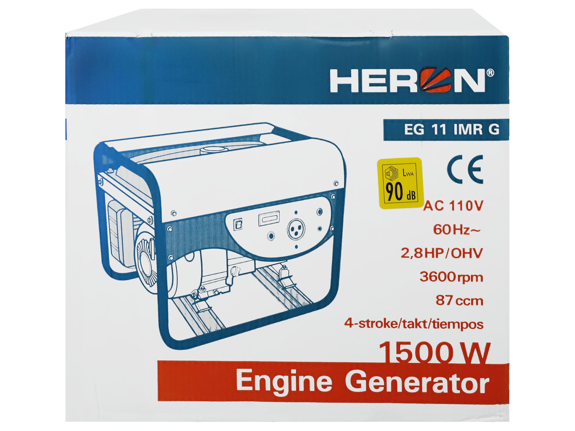 GENERADOR ELÉCTRICO DE 2.8HP, 1500W - Imagen 4