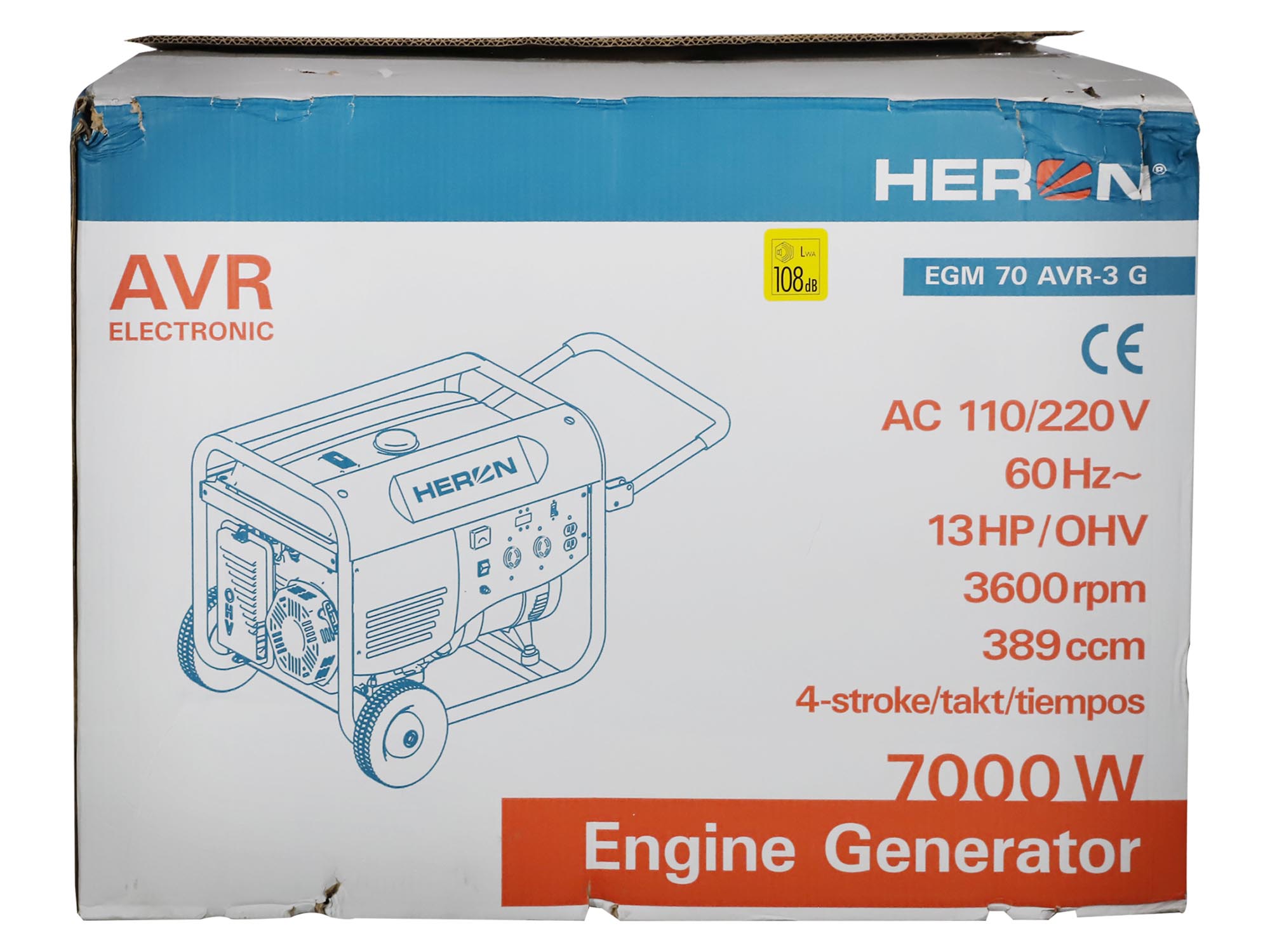 GENERADOR ELÉCTRICO DE 13HP, 7000W, Arranque Manual - Imagen 5