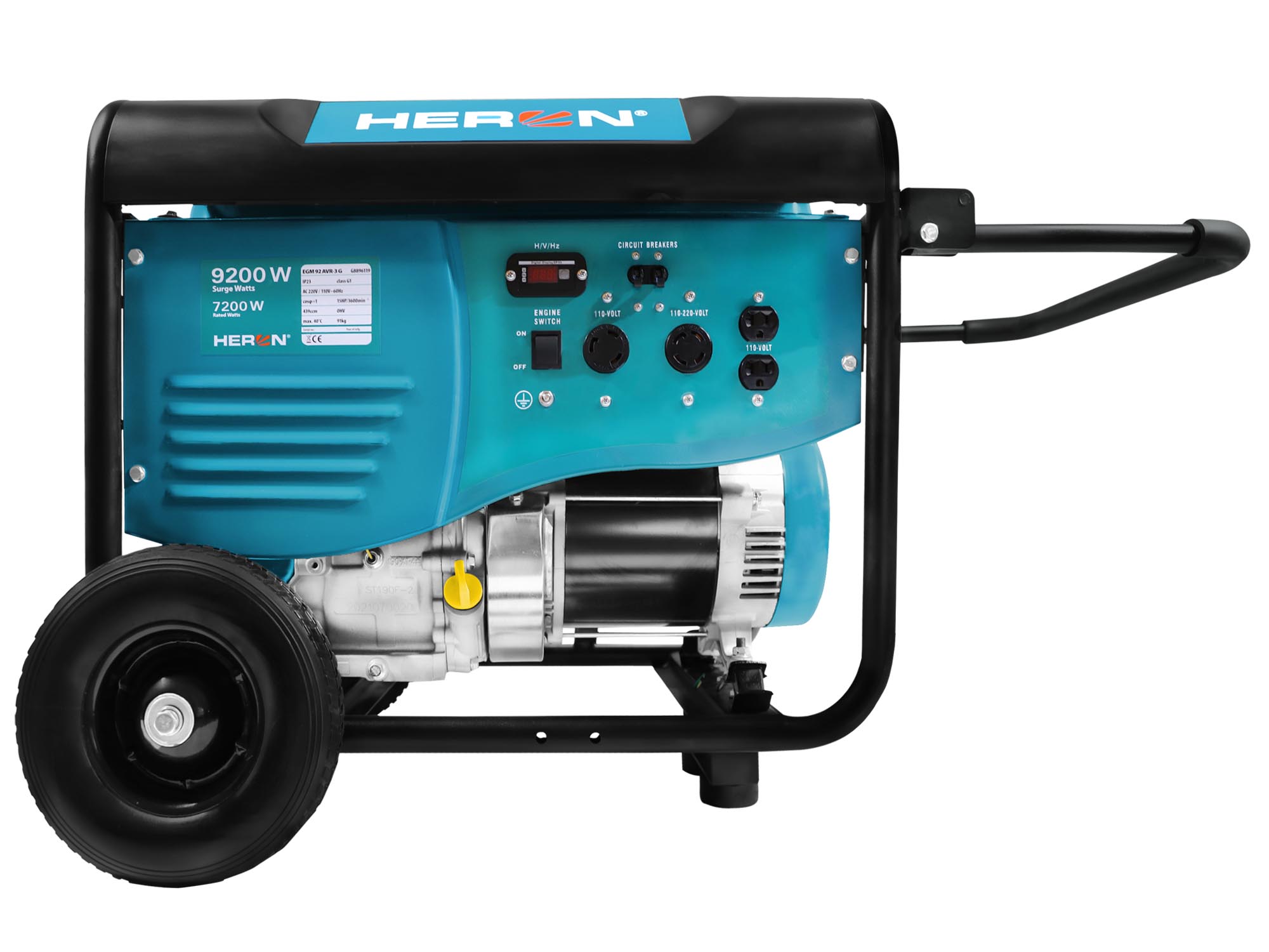 GENERADOR ELÉCTRICO DE 15HP, 9200W, ARRANQUE ELÉCTRICO