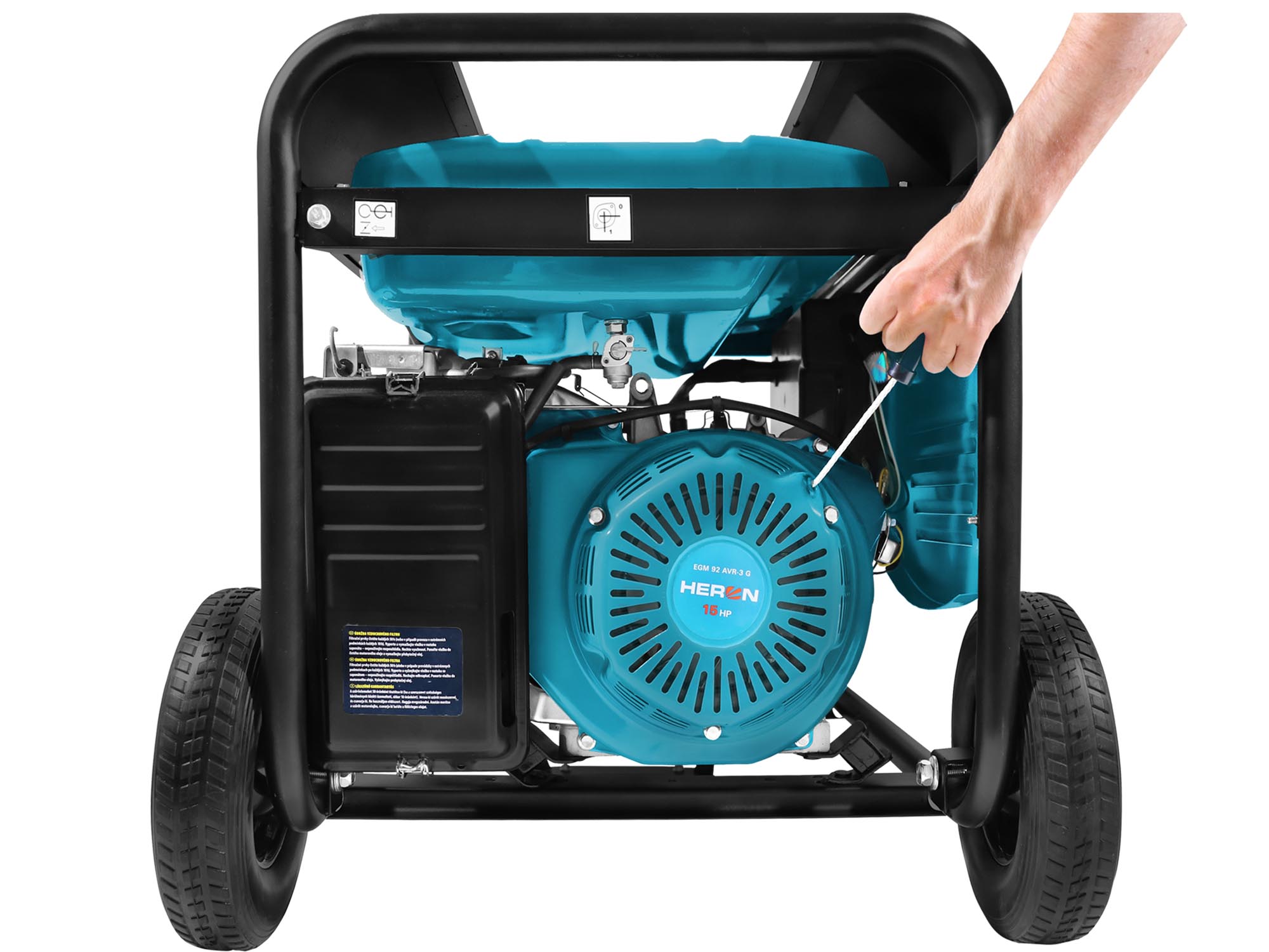 GENERADOR ELÉCTRICO DE 15HP, 9200W, ARRANQUE ELÉCTRICO - Imagen 2