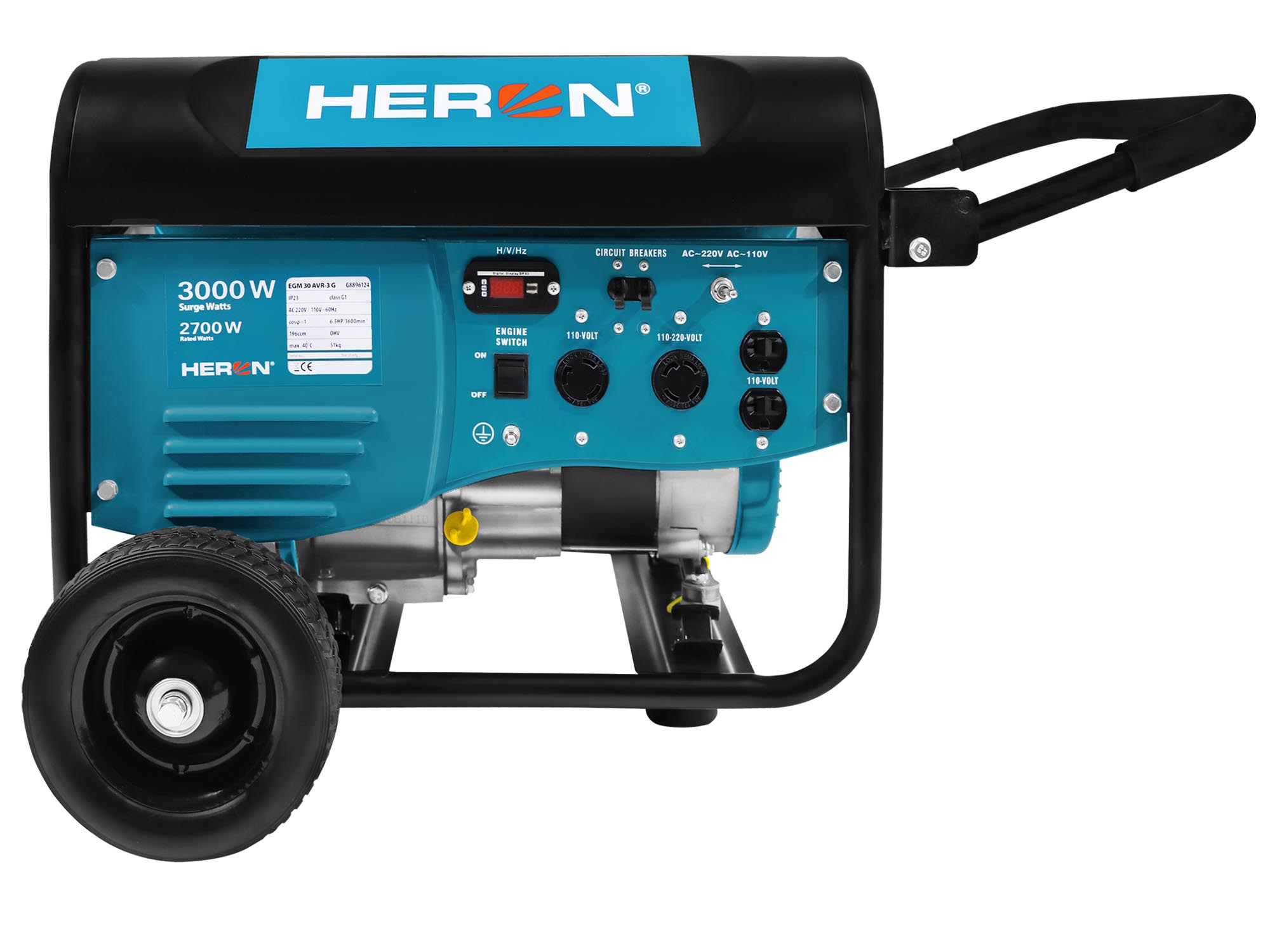 GENERADOR ELÉCTRICO DE 6.5HP, 3000W
