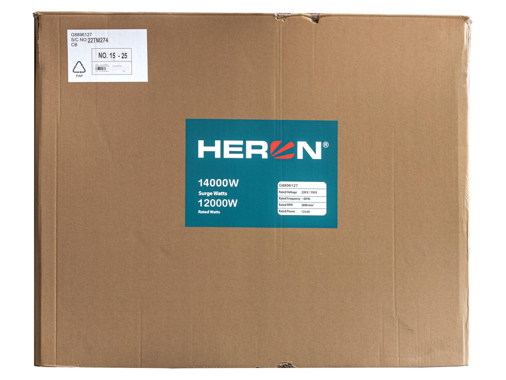 GENERADOR ELÉCTRICO DE 22HP, 14000W, ARRANQUE ELÉCTRICO - Imagen 2