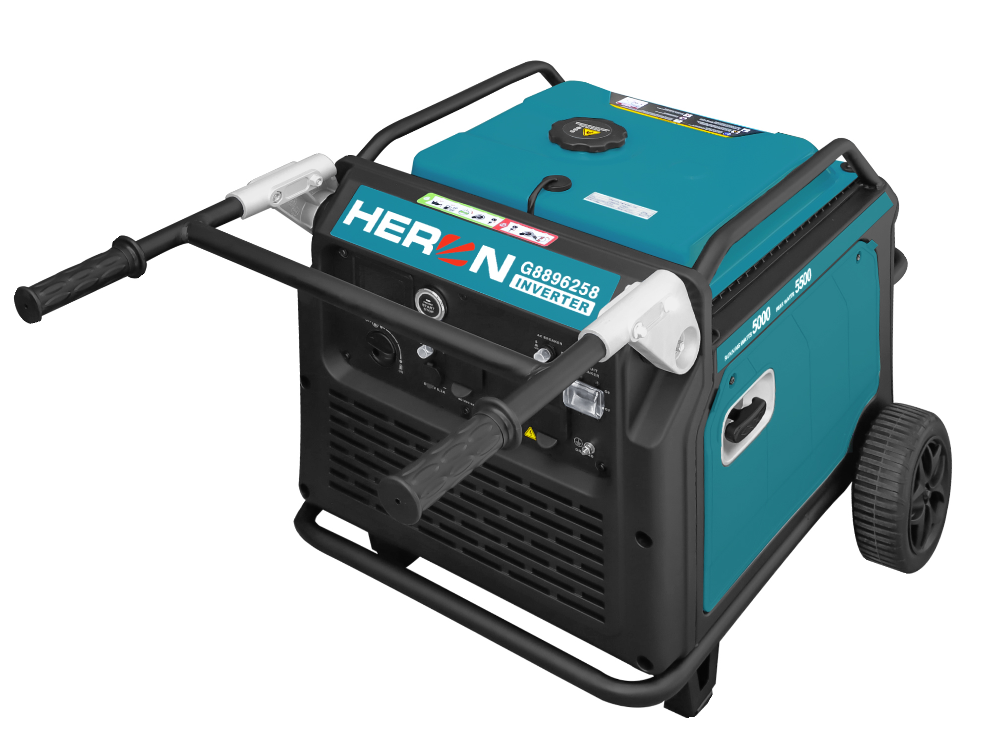 Generador Inversor Heron 4T 5500Watts 70Db 66.5Kg - Imagen 3
