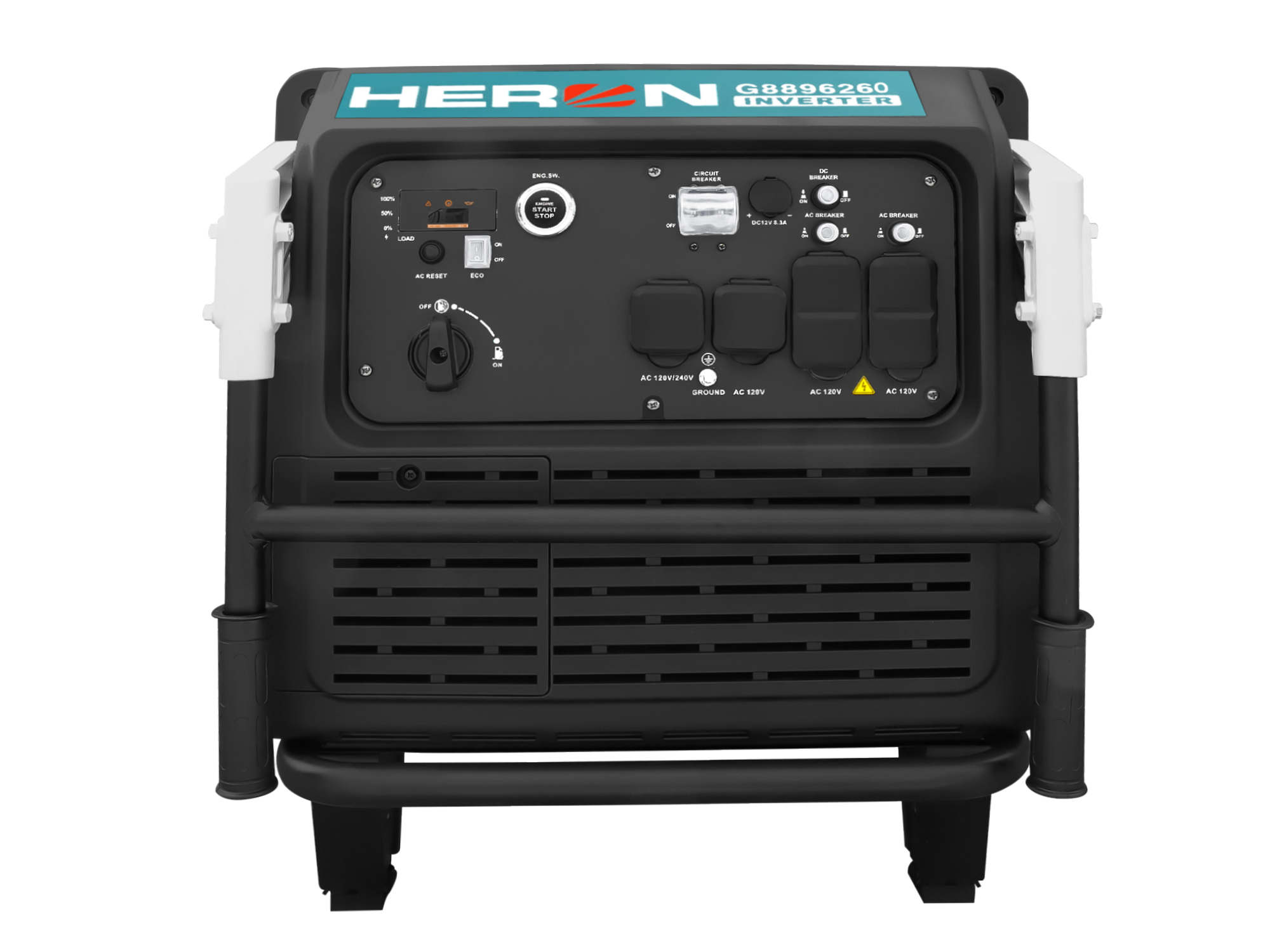 Generador Inversor Heron 4T 7500Watts 74Db 95Kg - Imagen 4