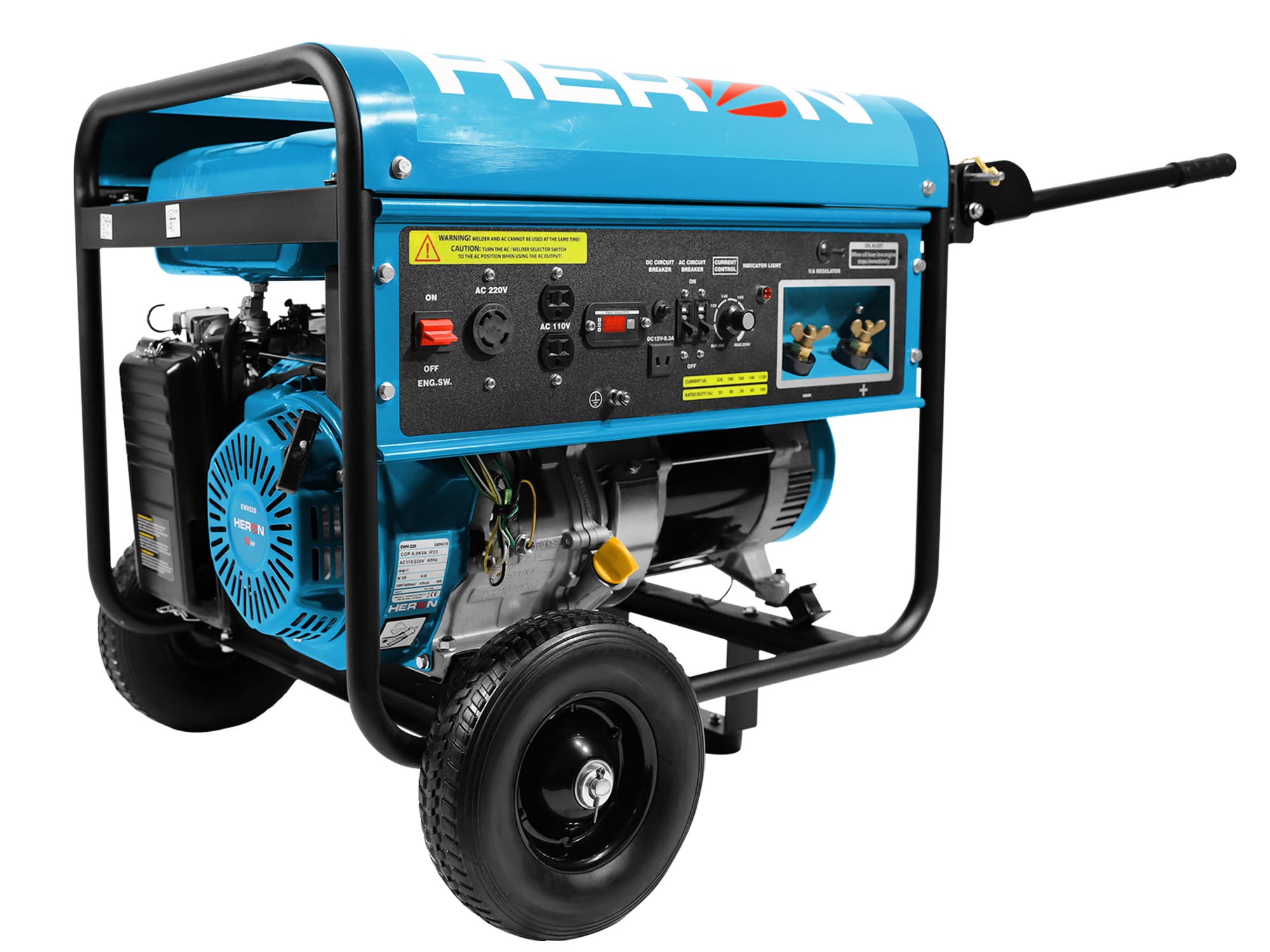 GENERADOR-SOLDADOR DE 15HP, 5500W, 220A, 110/220V