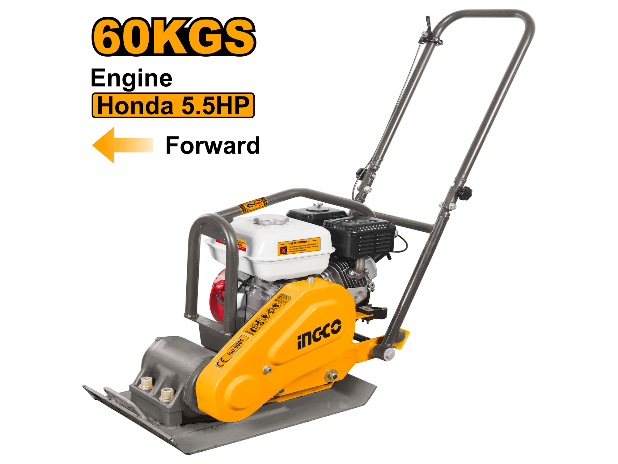 Vibro-compactadora de 5.5HP, 10.5kN