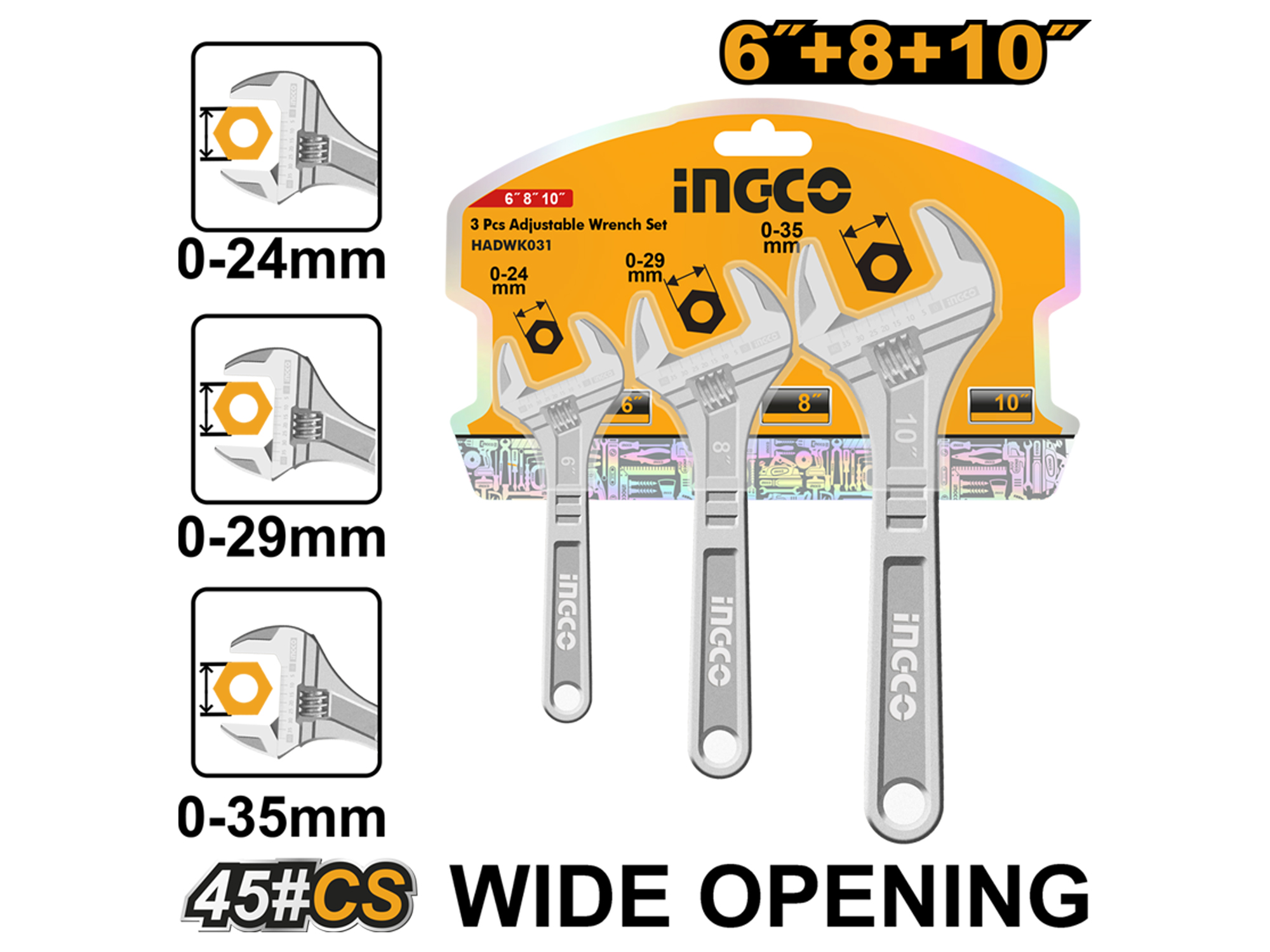 SET DE LLAVES FRANCESAS SUPER SELECT 6"/8"/10"