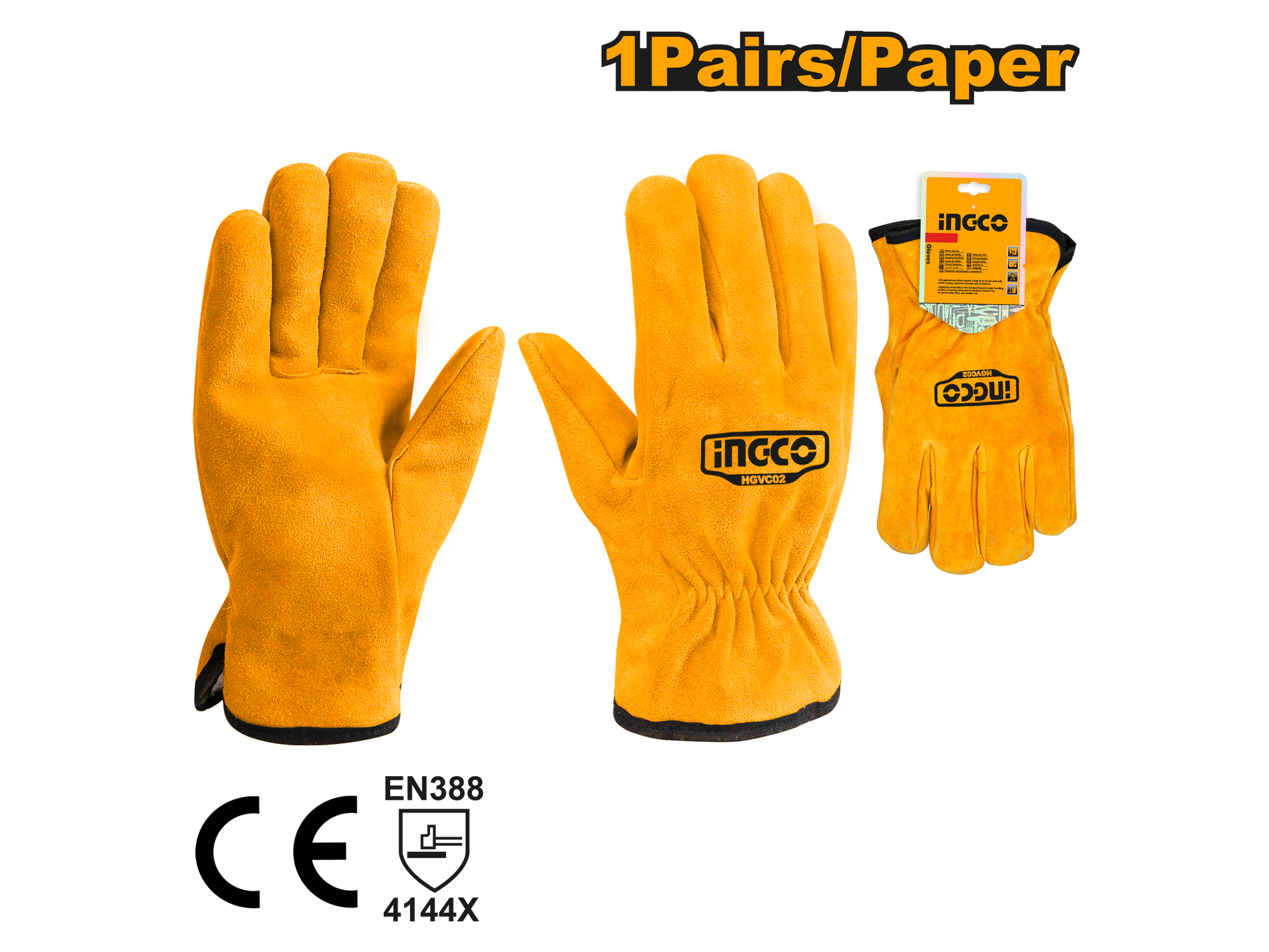 GUANTES DE CUERO 10"