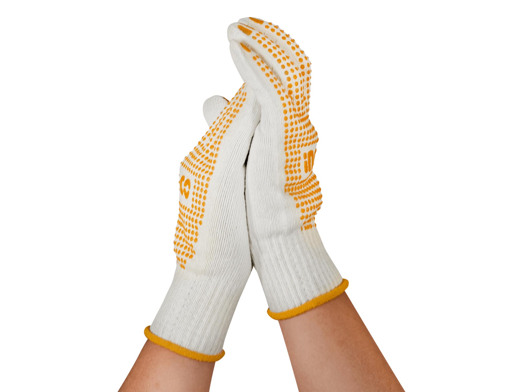 GUANTES DE ALGODÓN CON PUNTOS DE ADHESION PVC - Imagen 1