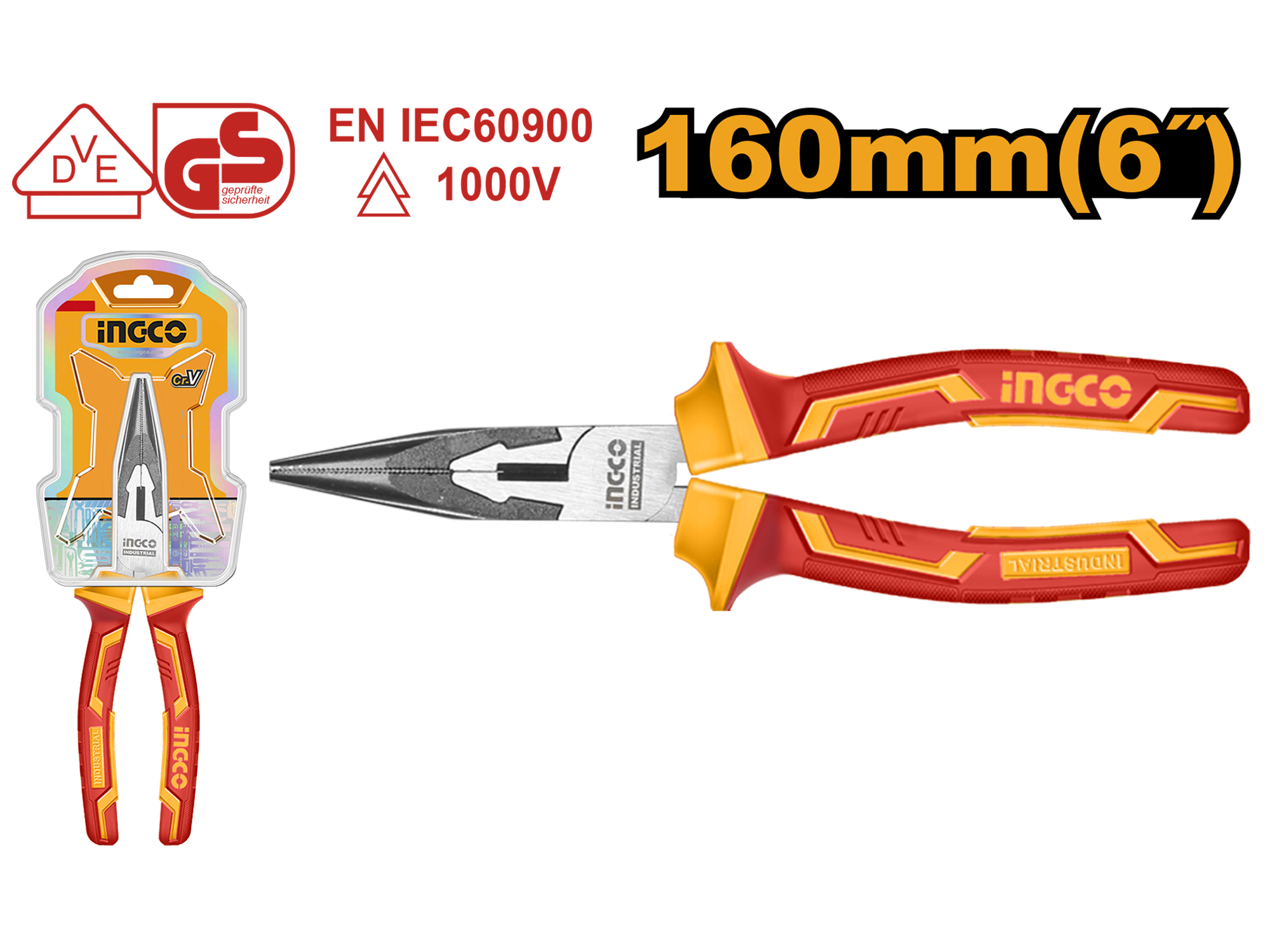 PINZA RECTA AISLADA 1000V