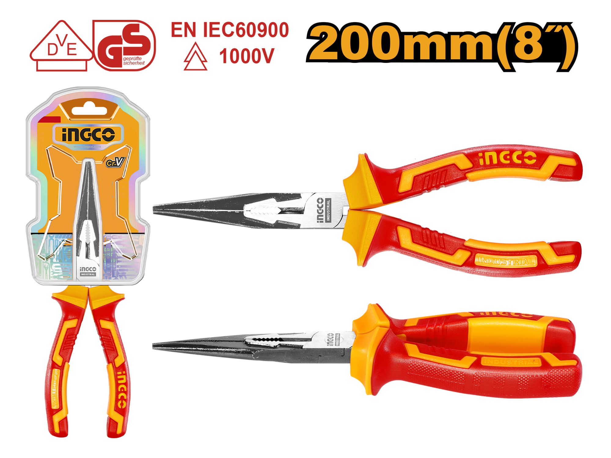 PINZA RECTA AISLADA 1000V