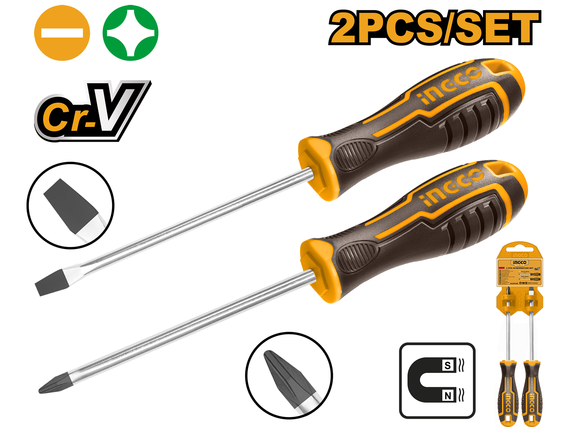 SET DE DESARMADORES 2 PZS