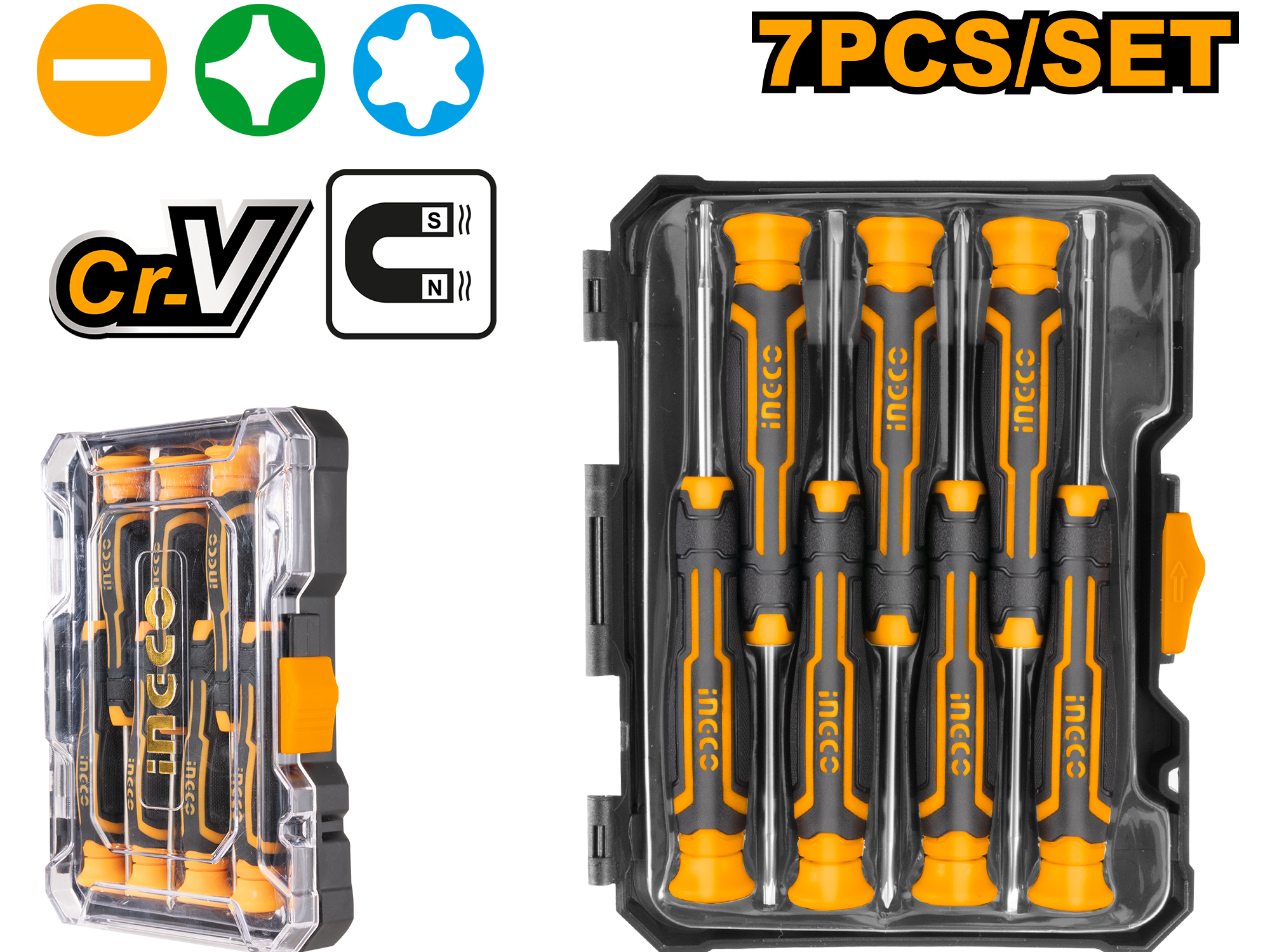 SET DE DESARMADORES DE PRECISIÓN 7 PZS