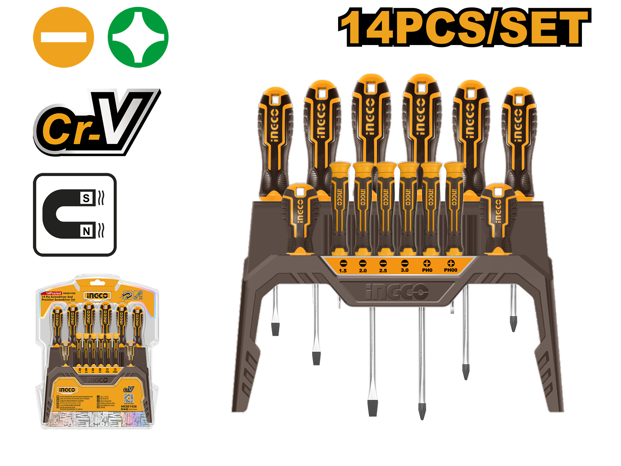 SET DE DESARMADORES 14 PZS