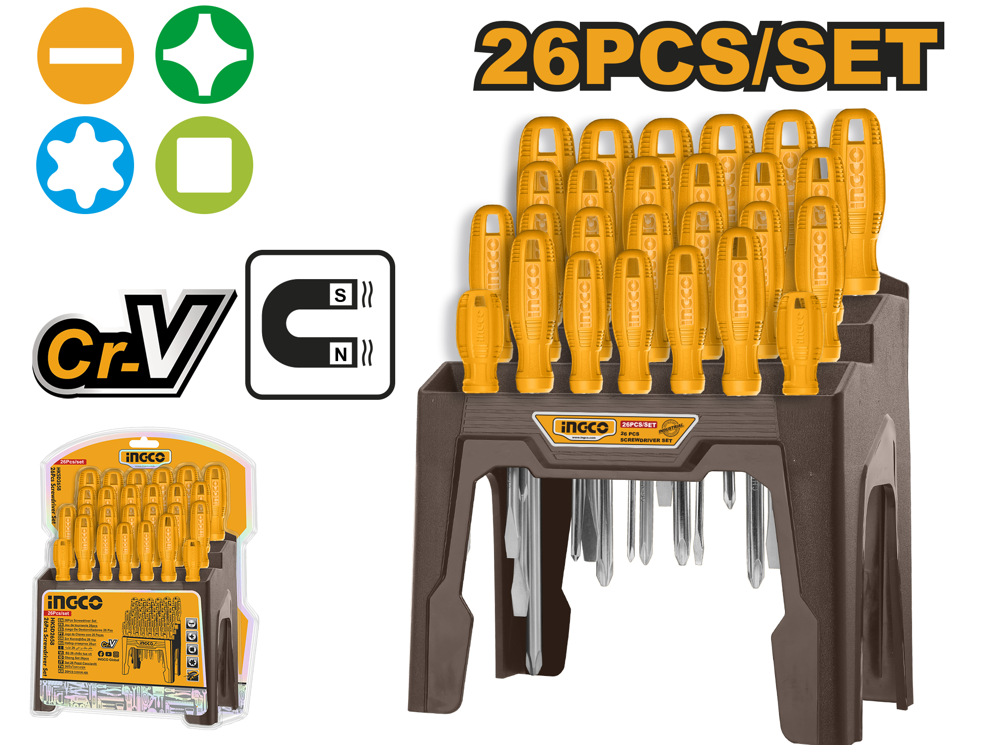 SET DE DESARMADORES 26 PZS