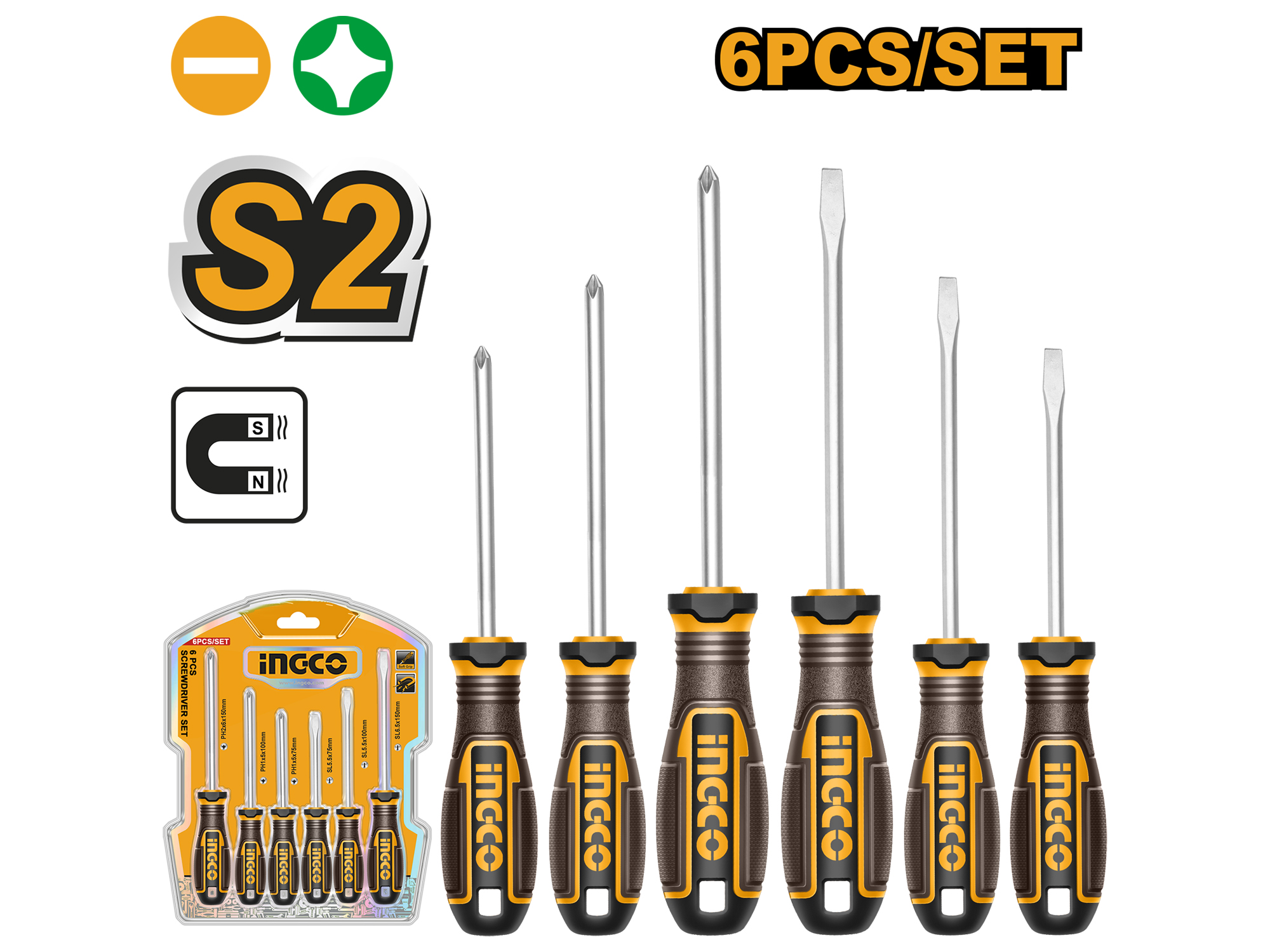 SET DE DESARMADORES 6 PZS