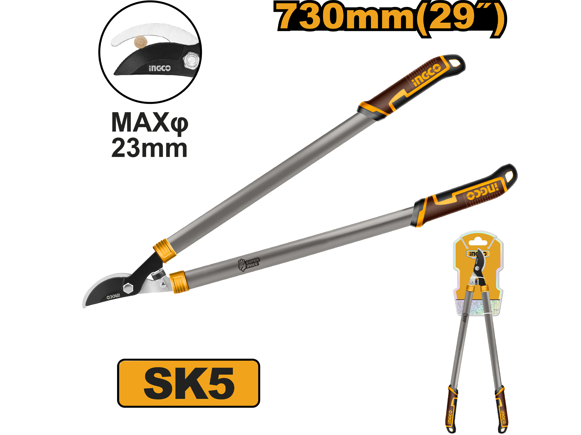 TIJERA PARA PODA 29" MANGO BIMATERIAL